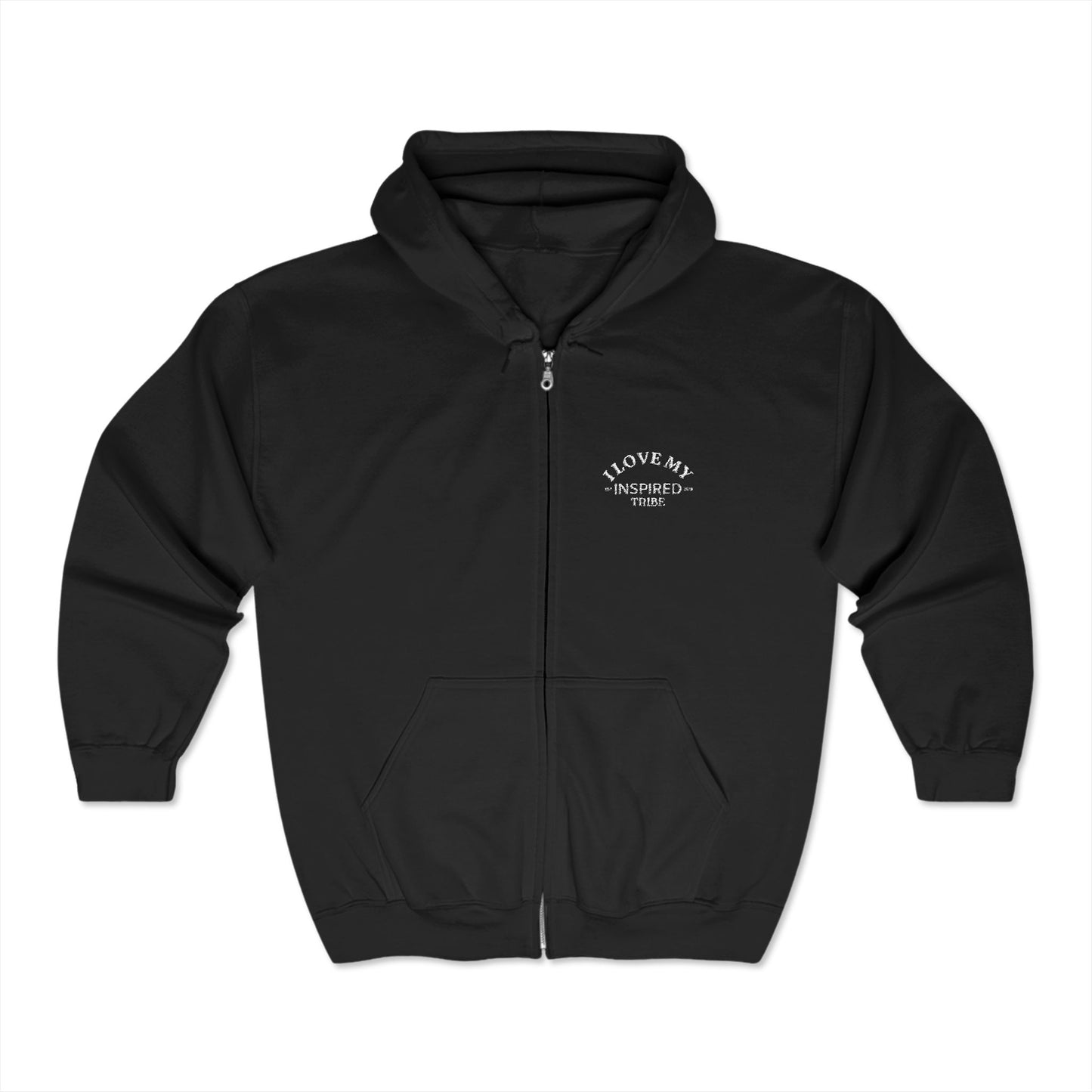 I LOVE MY INSPIRED TRIBE Unisex Heavy Blend™ Full Zip Hooded Sweatshirt