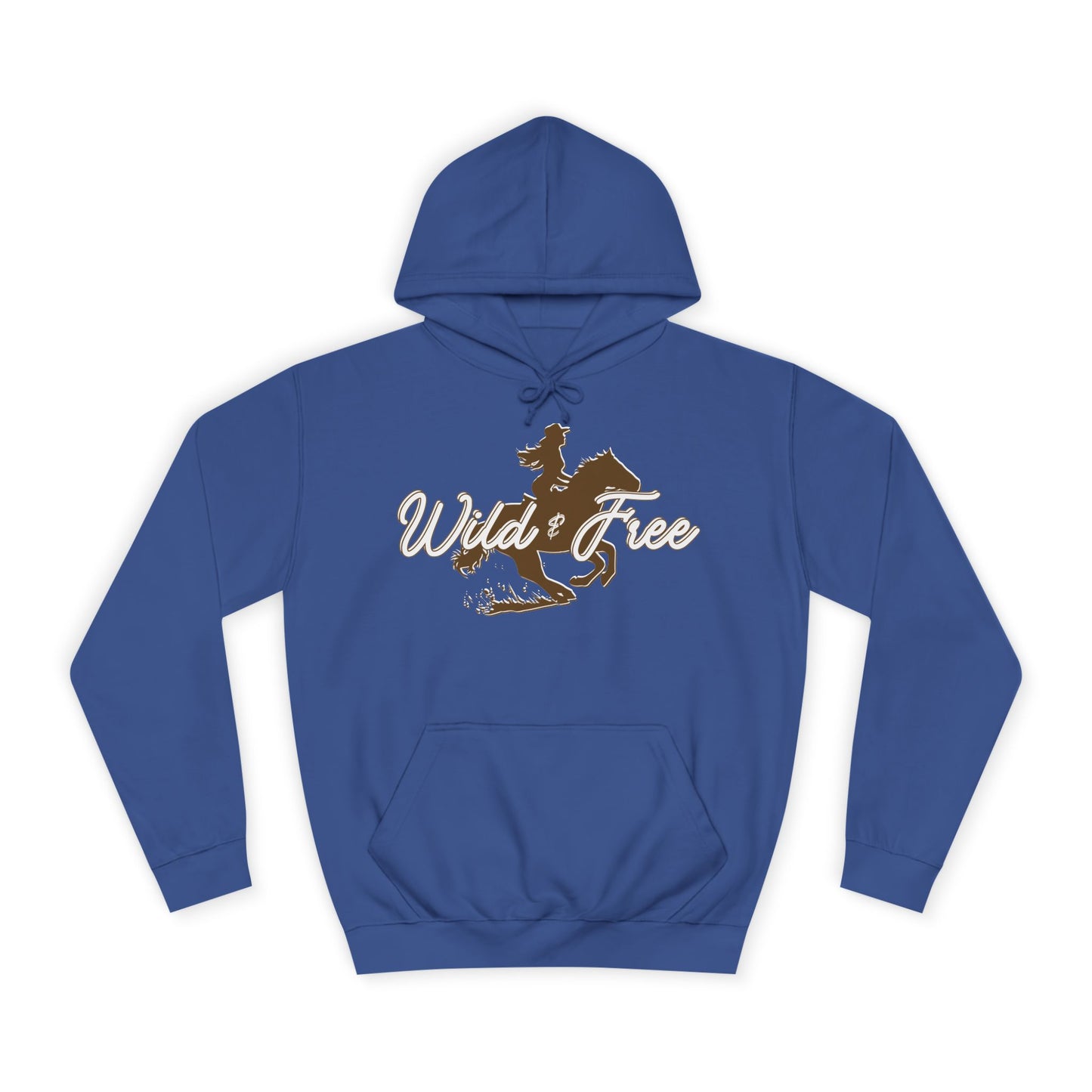 COWGIRL WILD AND FREE UNISEX College Hoodie