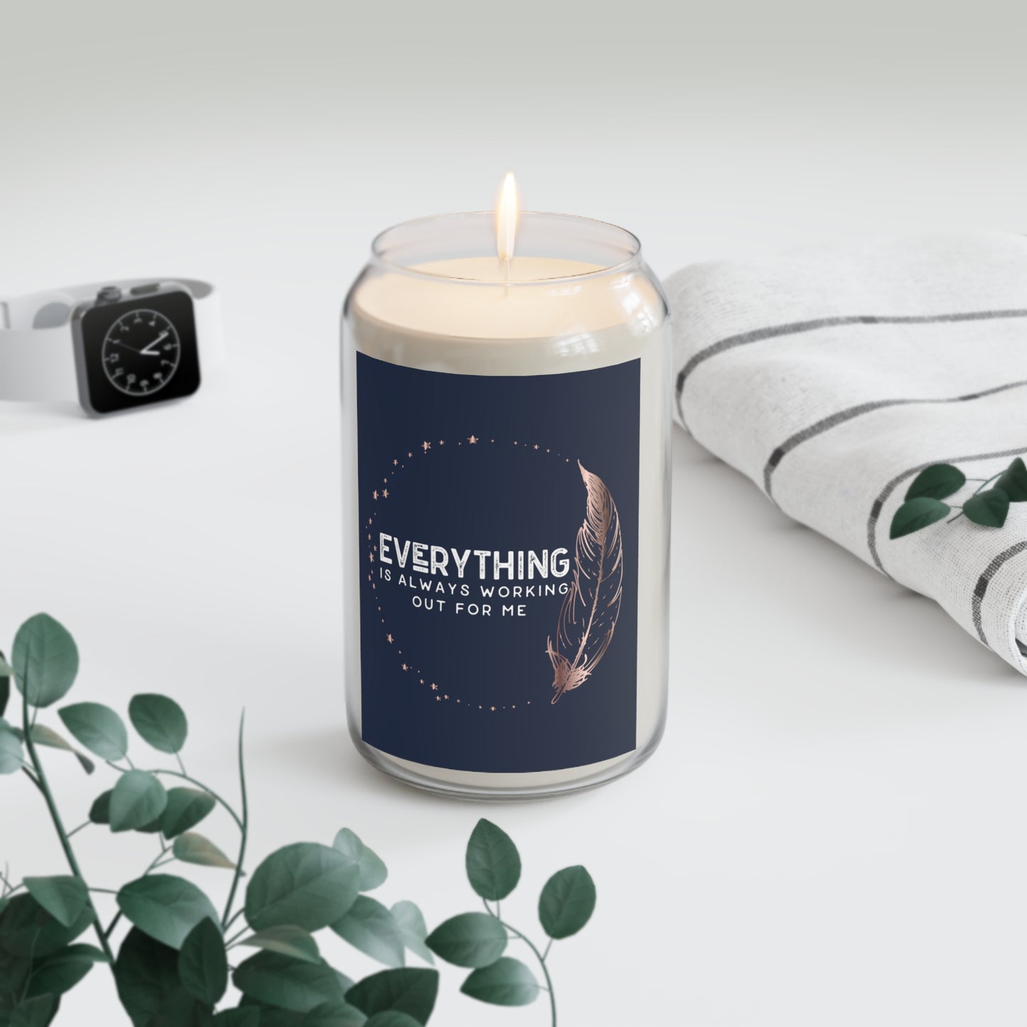 INSPIRED Everything is always ... Big Scented Candle, 13.75oz