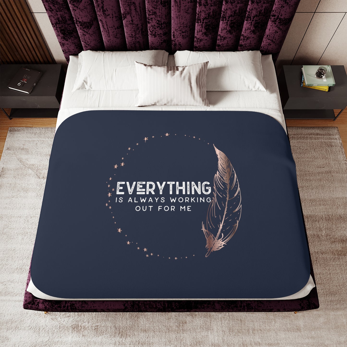 INSPIRED Everything is ... Sherpa Blanket, Two Colors