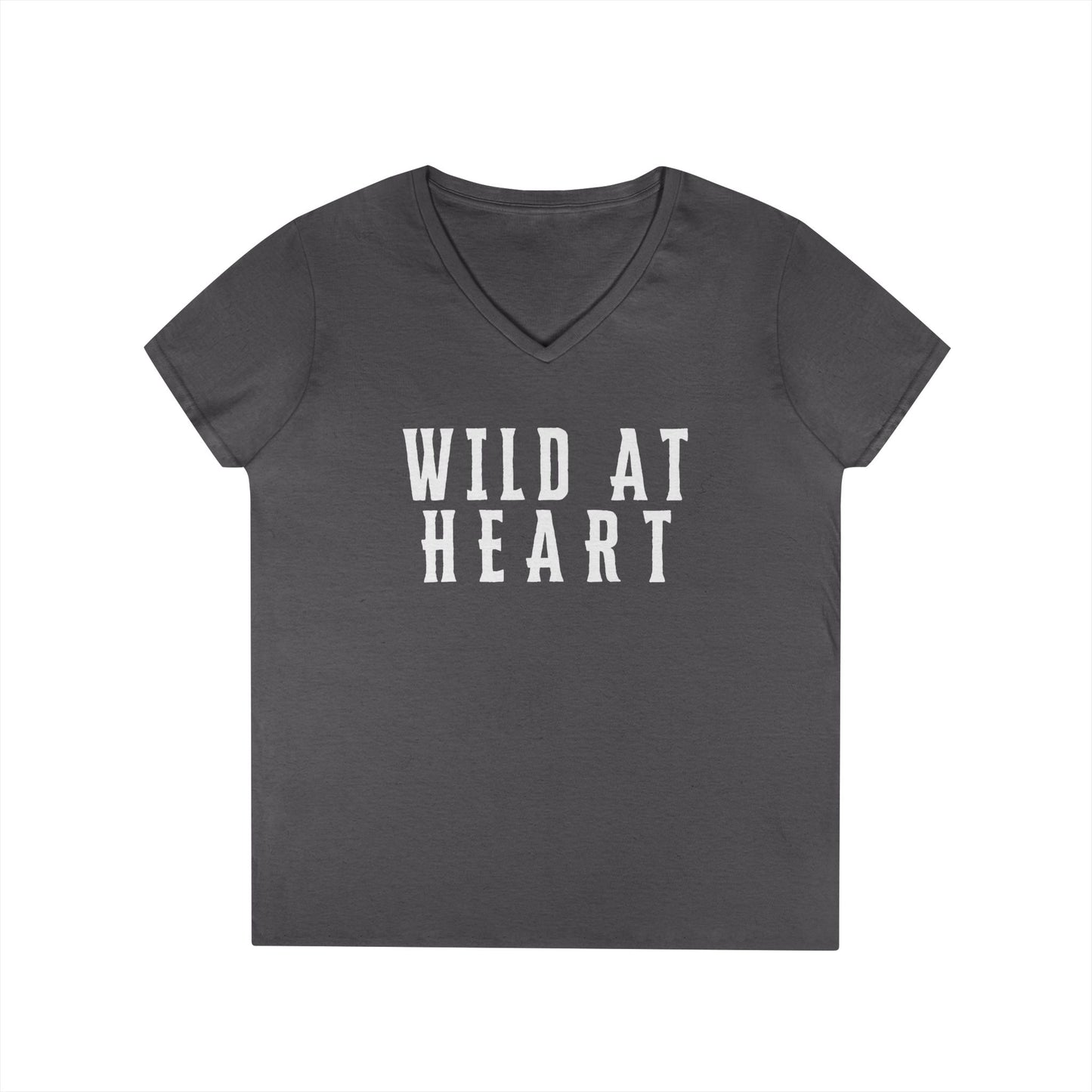 WILD AT HEART Ladies' V-Neck T-Shirt