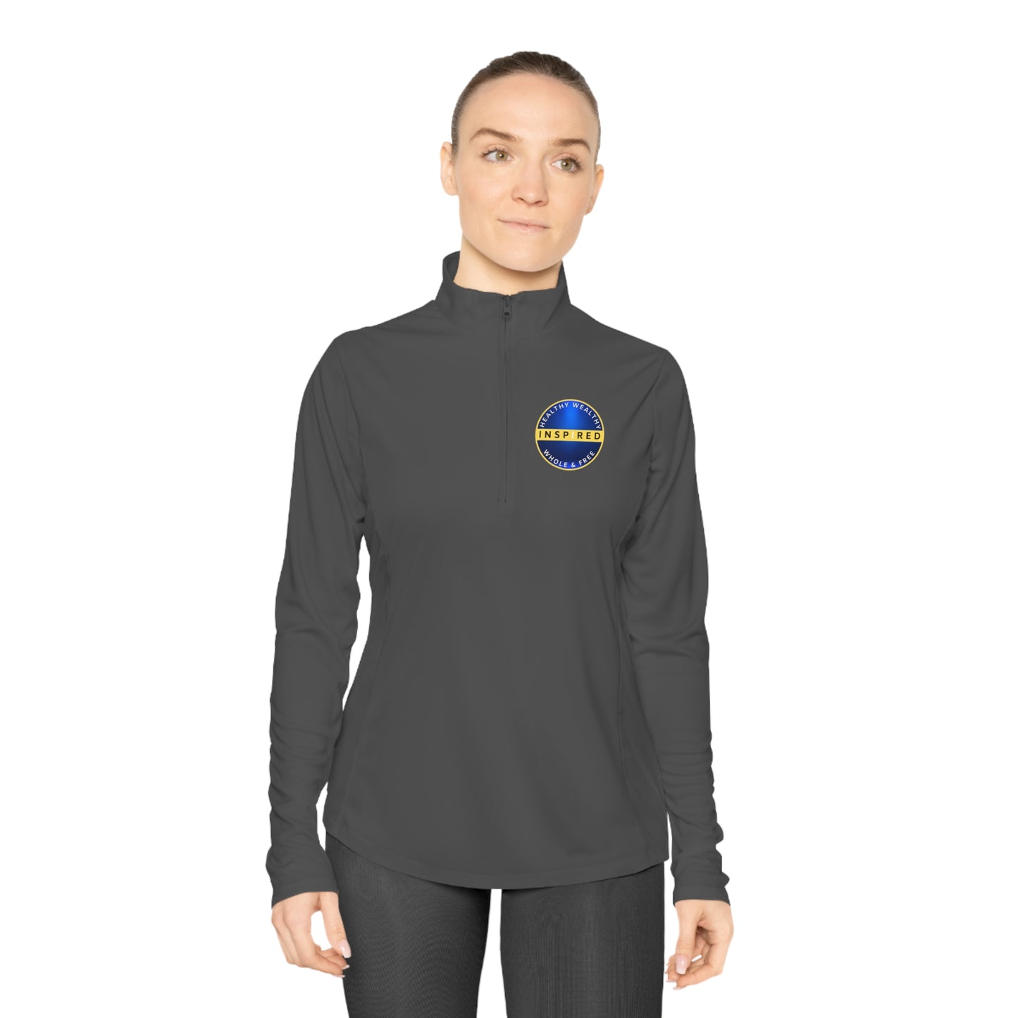 INSPIRED HWWF Ladies Quarter-Zip Pullover
