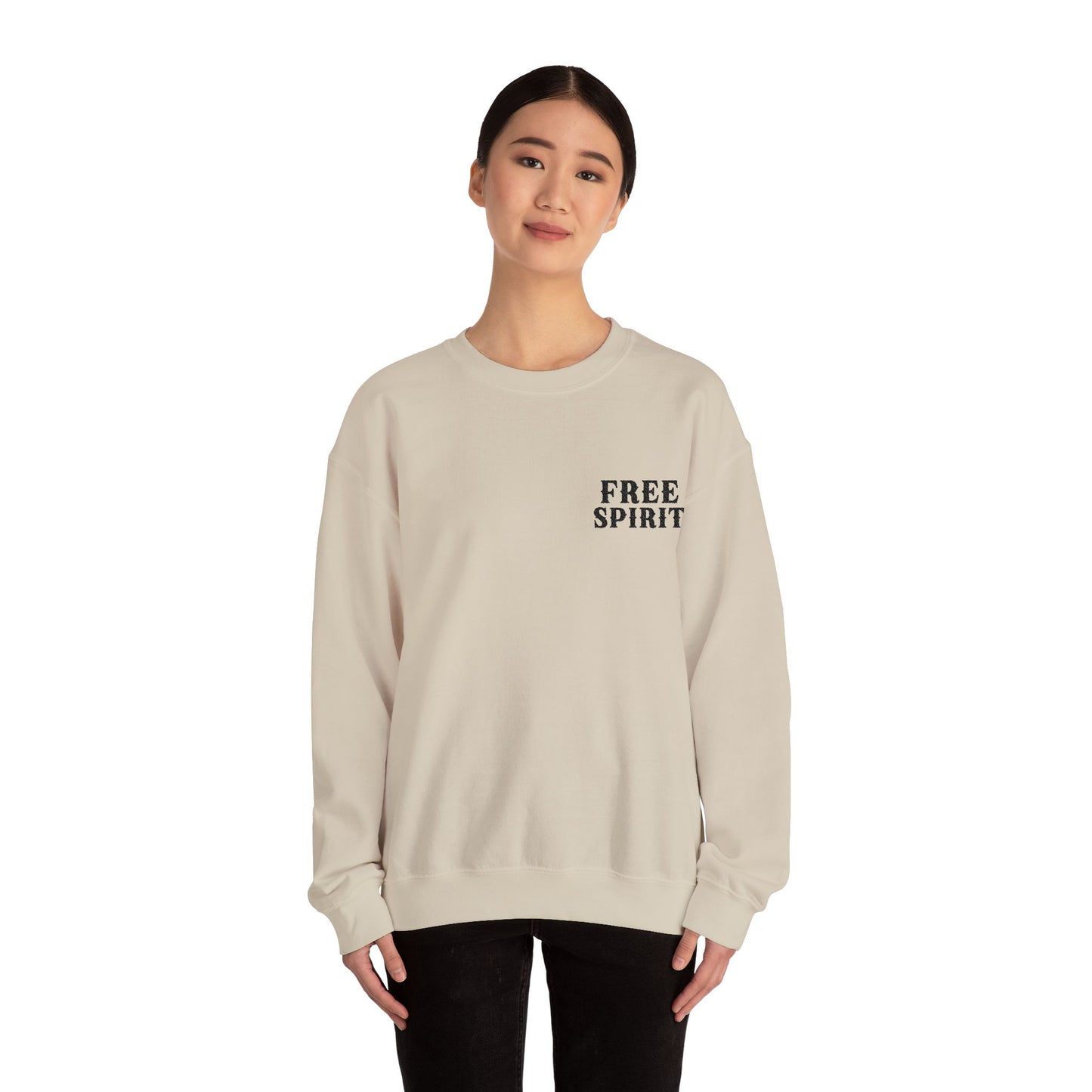 FREE SPIRIT EMBROIDERED Unisex Heavy Blend™ Crewneck Sweatshirt
