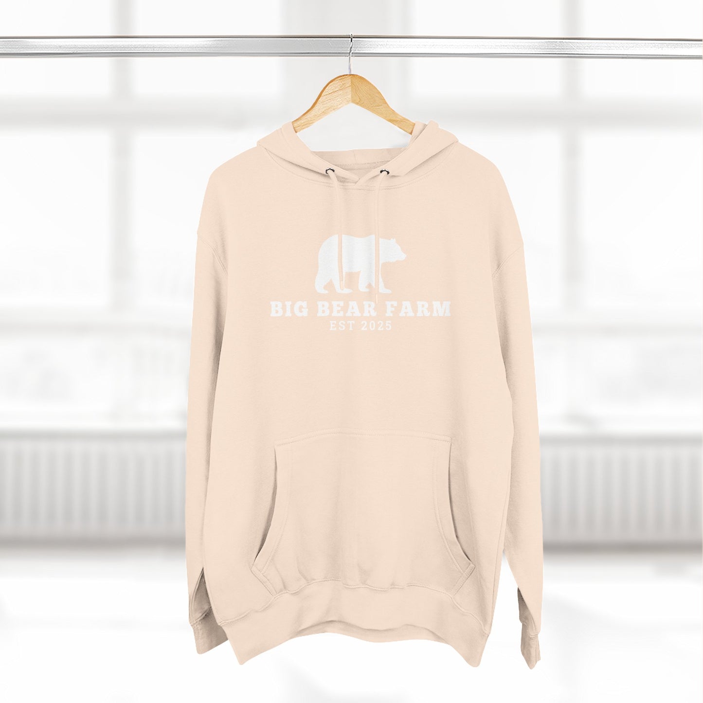 Fleece Hoodie - Big Bear Farm Love Land Design