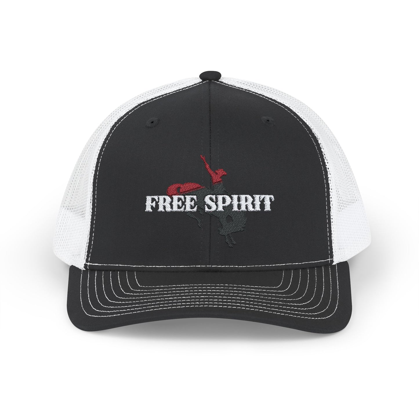 FREE SPIRIT  Embroidered Snapback Trucker Cap