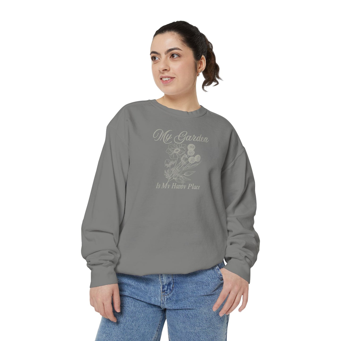 INSPIRED GARDEN M Unisex Dyed Sweatshirt