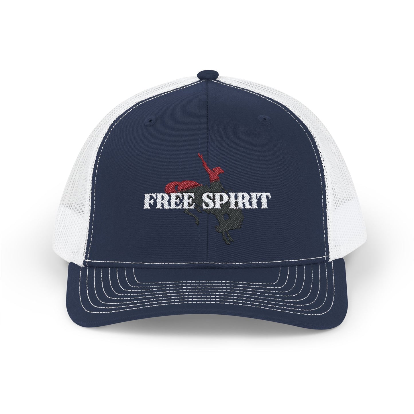 FREE SPIRIT  Embroidered Snapback Trucker Cap