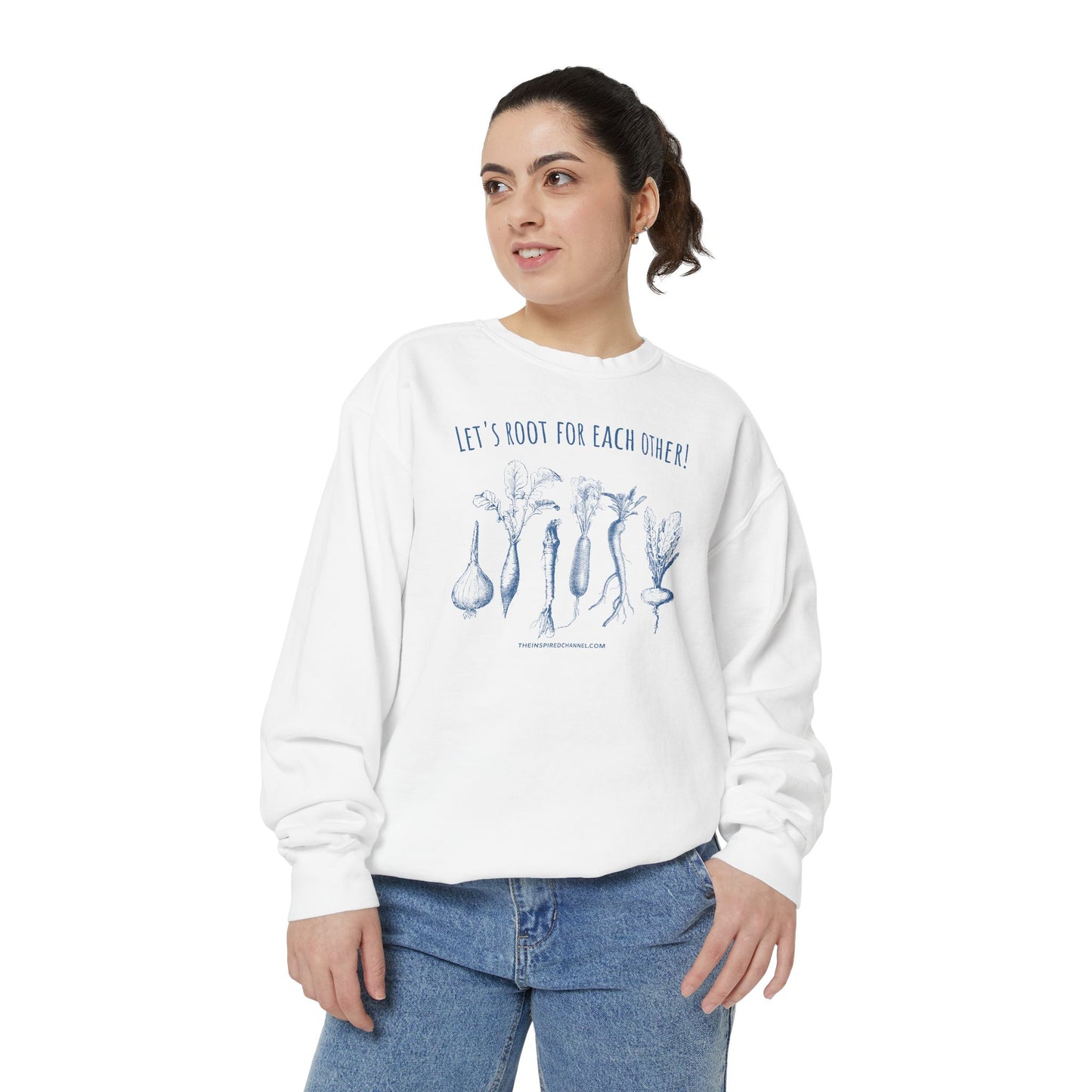 INSPIRED GARDEN L Unisex Dyed Sweatshirt