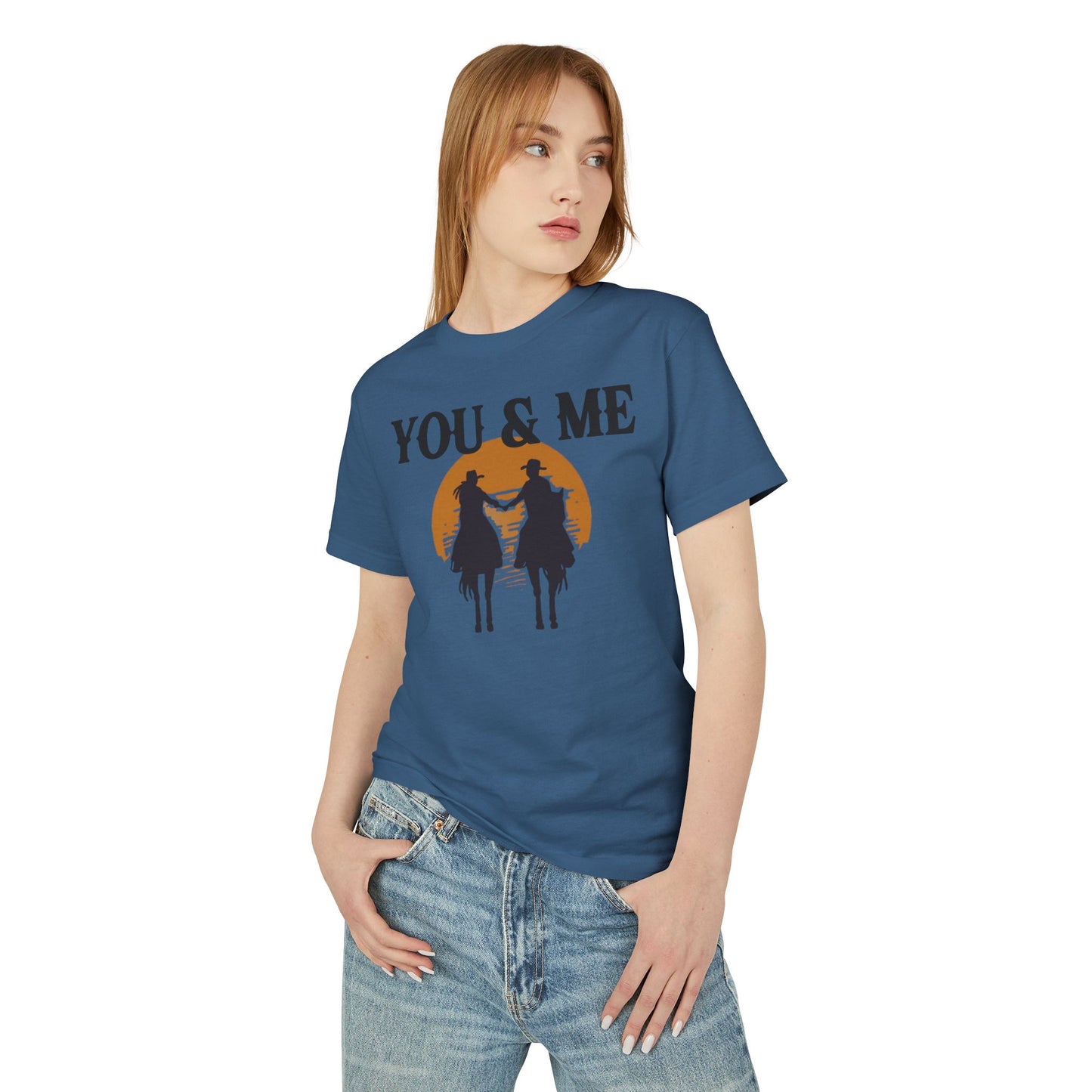 YOU AND ME UNISEX Garment-Dyed Heavyweight Cotton Tee