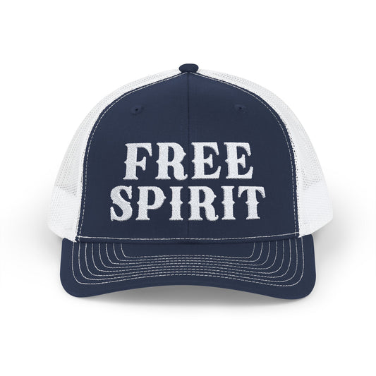 FREE SPIRIT  L O W Embroidered Snapback Trucker Cap