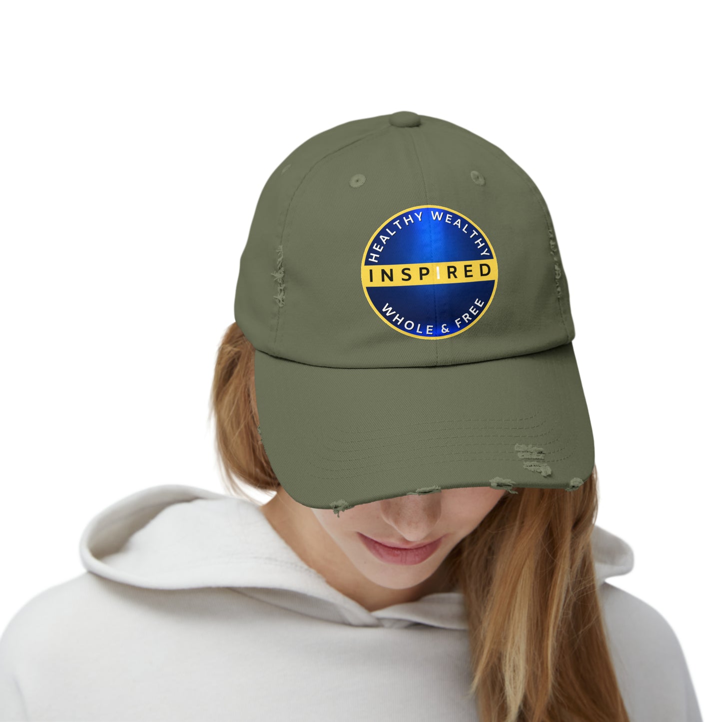 INSPIRED HWWF Unisex Distressed Cap