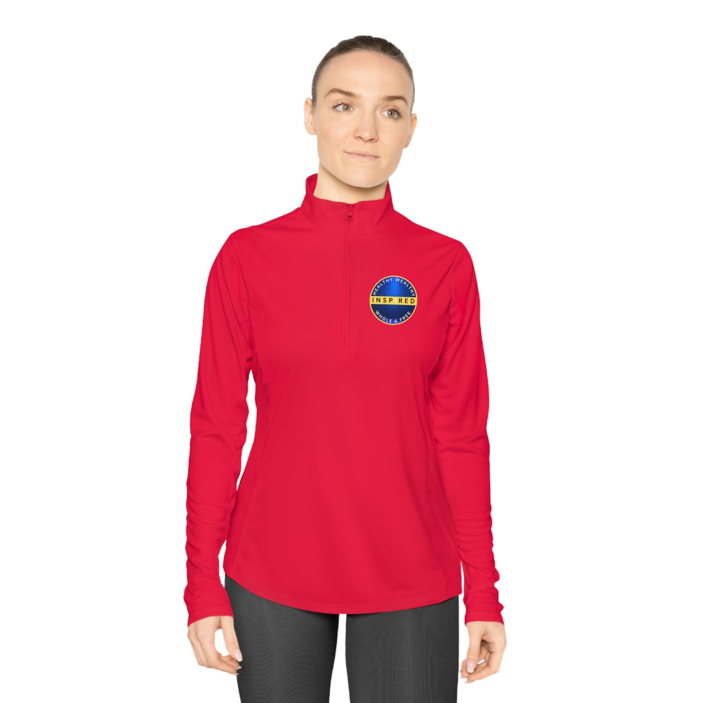 INSPIRED HWWF Ladies Quarter-Zip Pullover