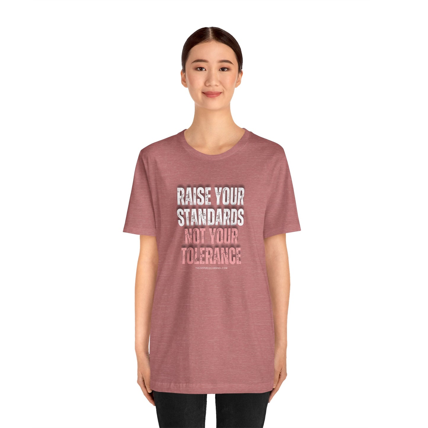 INSPIRED Women Raise Your Standards Jersey Short Sleeve Tee