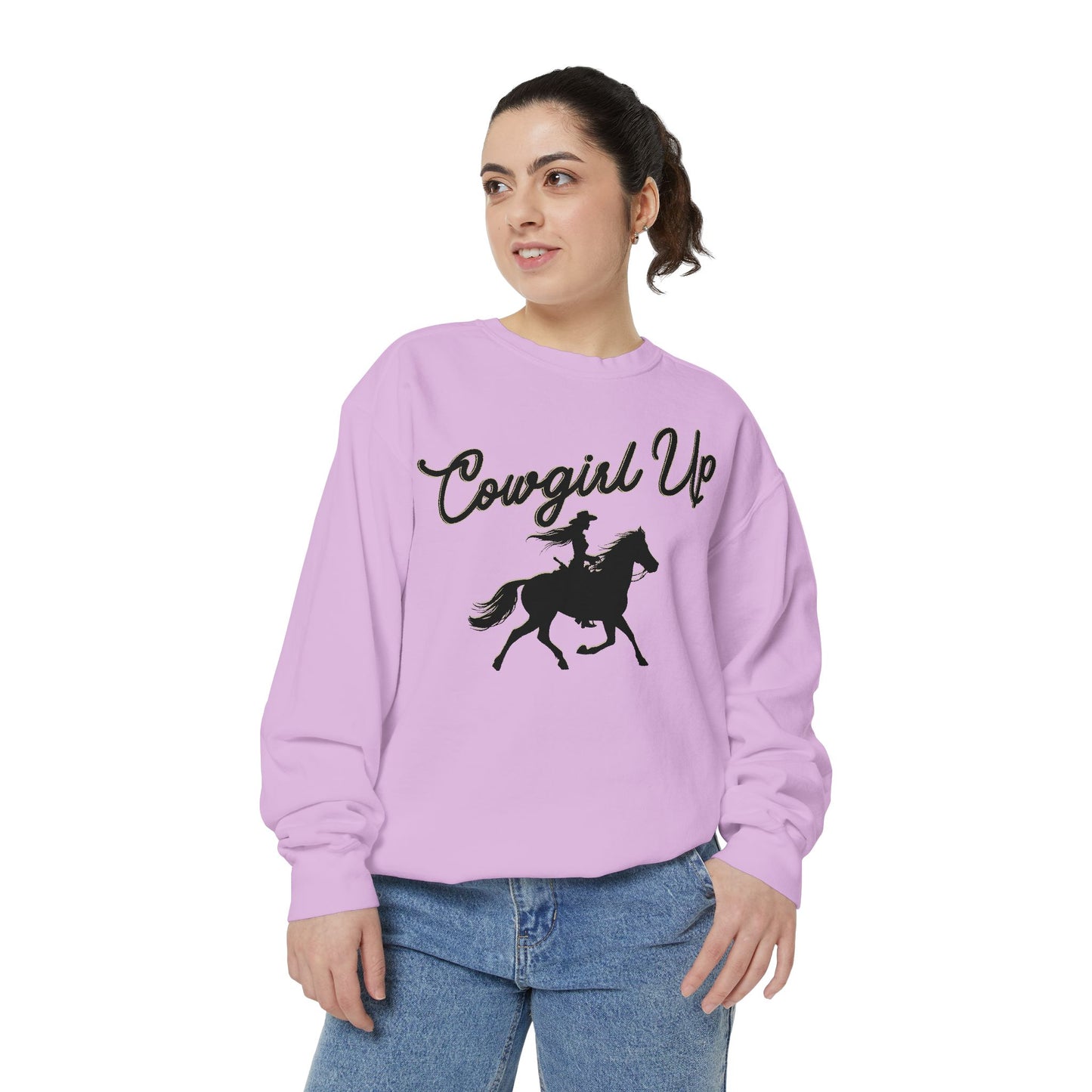 COWGIRL UP UNISEX Garment-Dyed Sweatshirt