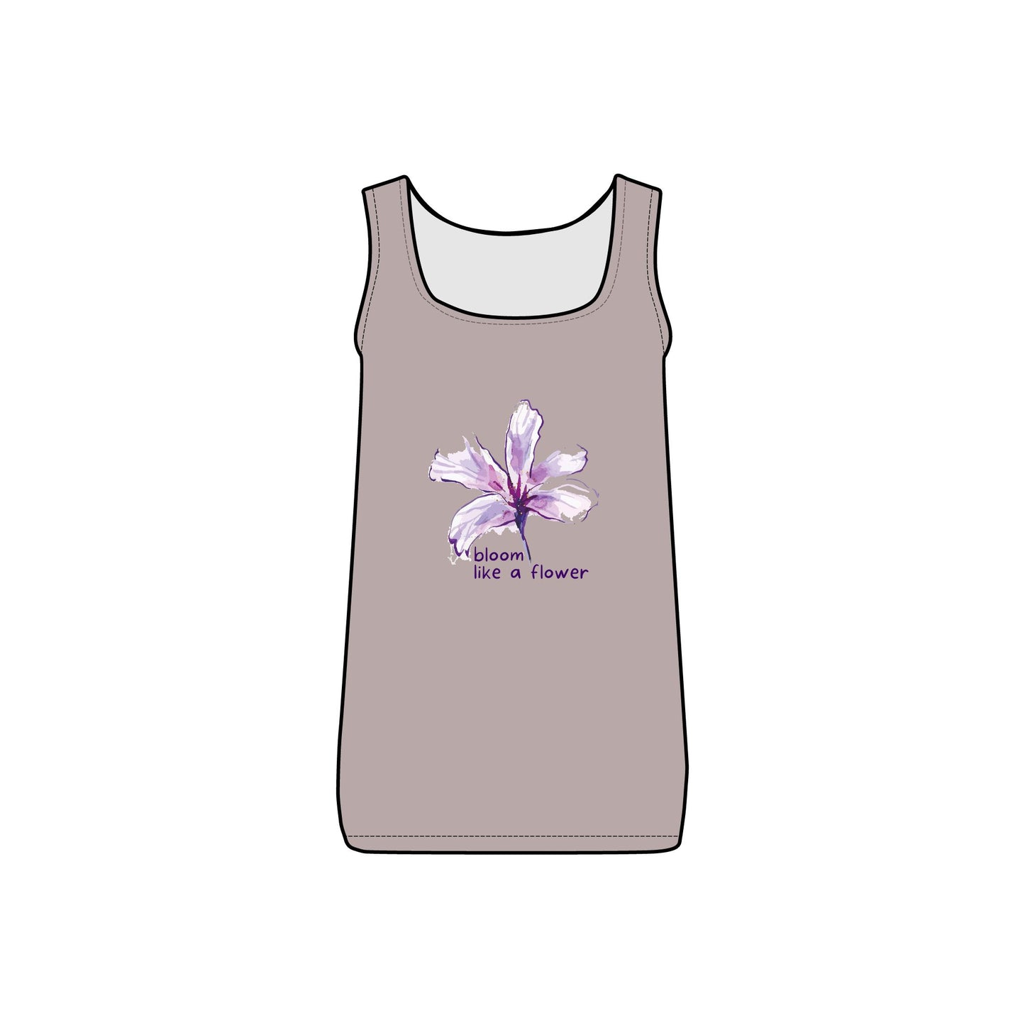 INSPIRED GARDEN WOMEN'S Micro Ribbed Tank