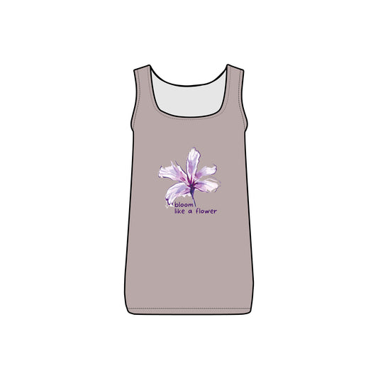 INSPIRED GARDEN WOMEN'S Micro Ribbed Tank