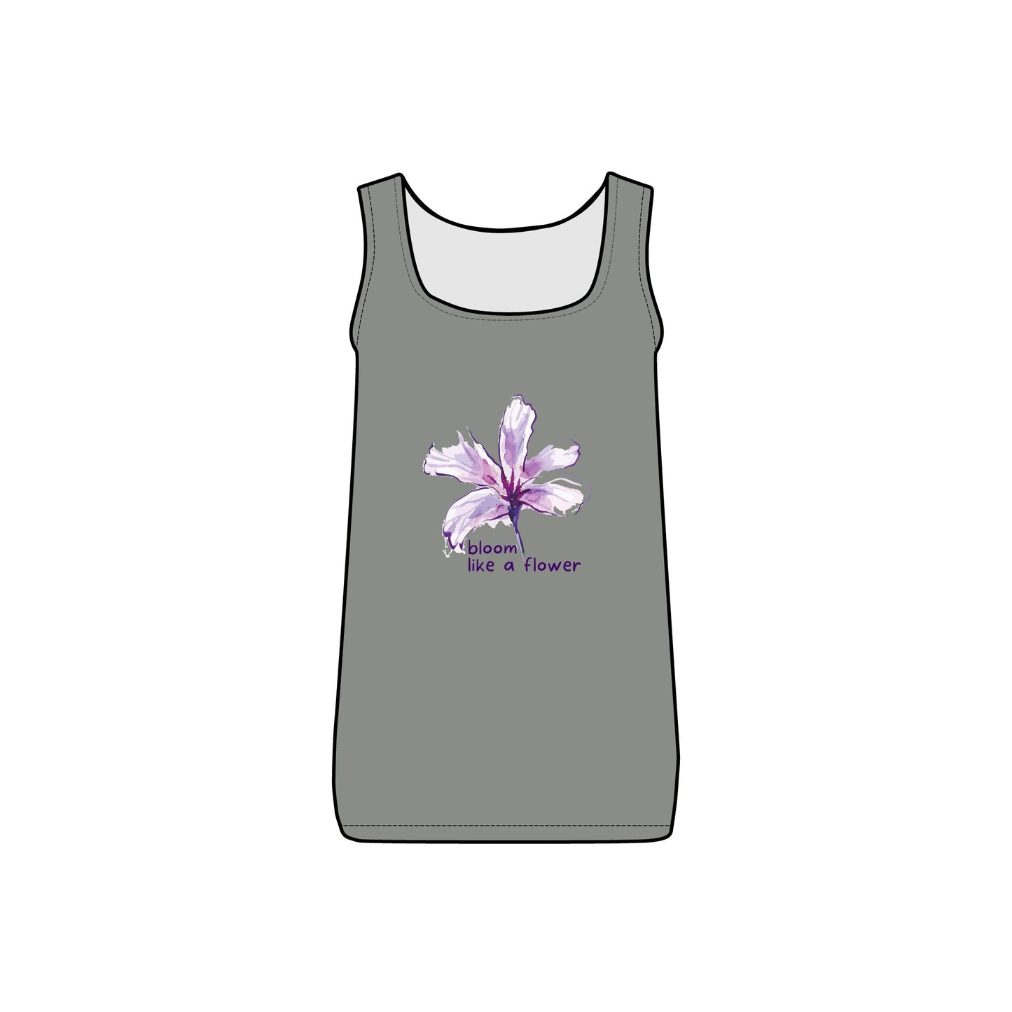 INSPIRED GARDEN WOMEN'S Micro Ribbed Tank