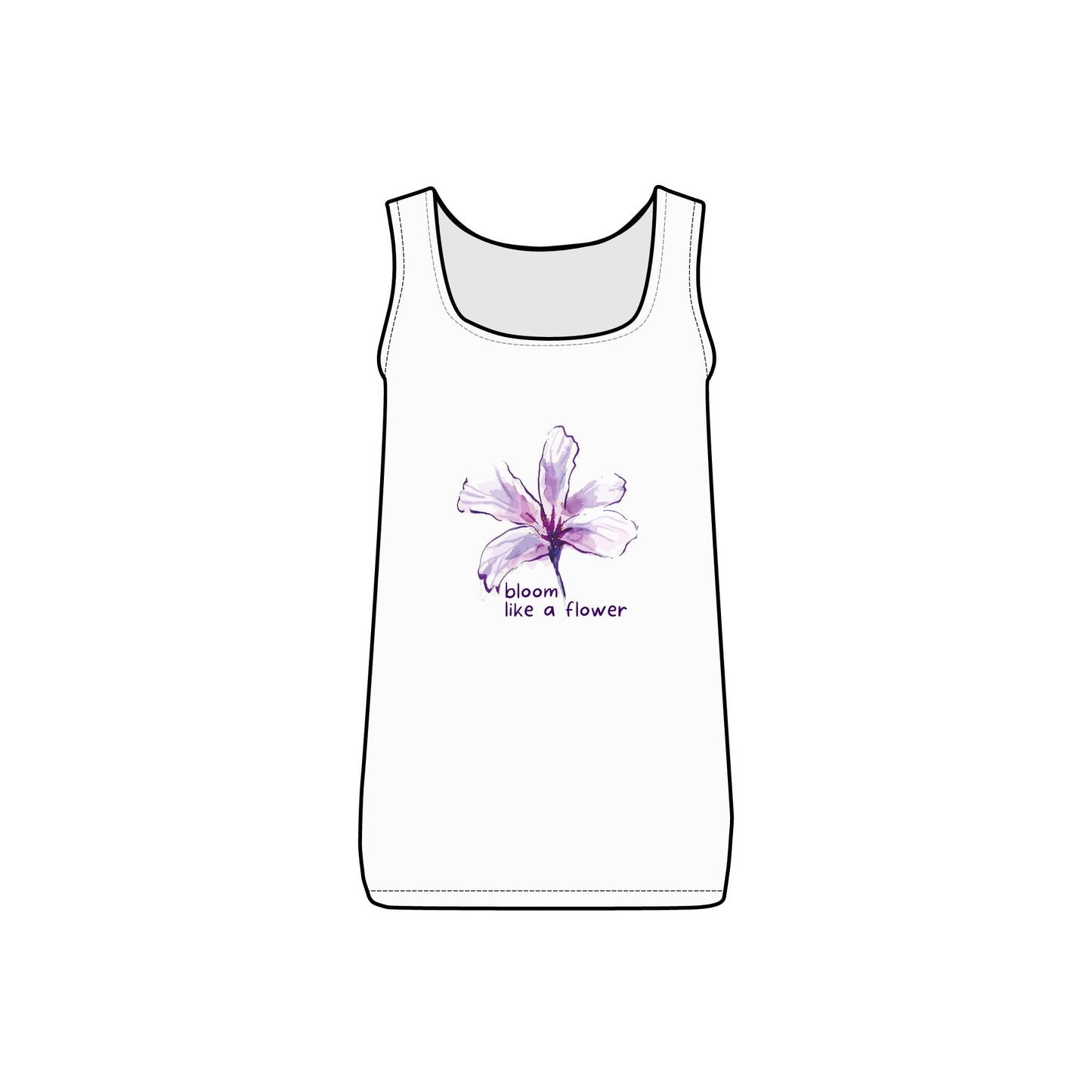 INSPIRED GARDEN WOMEN'S Micro Ribbed Tank