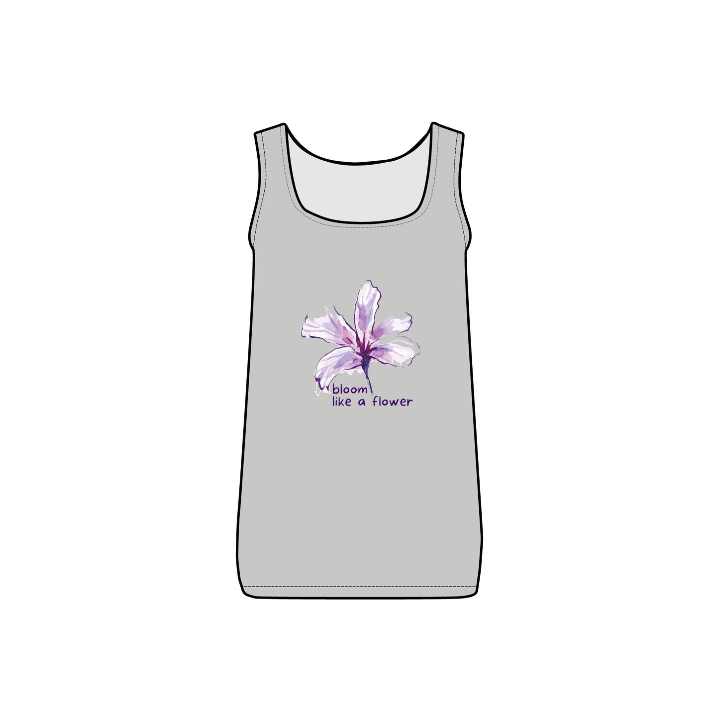 INSPIRED GARDEN WOMEN'S Micro Ribbed Tank