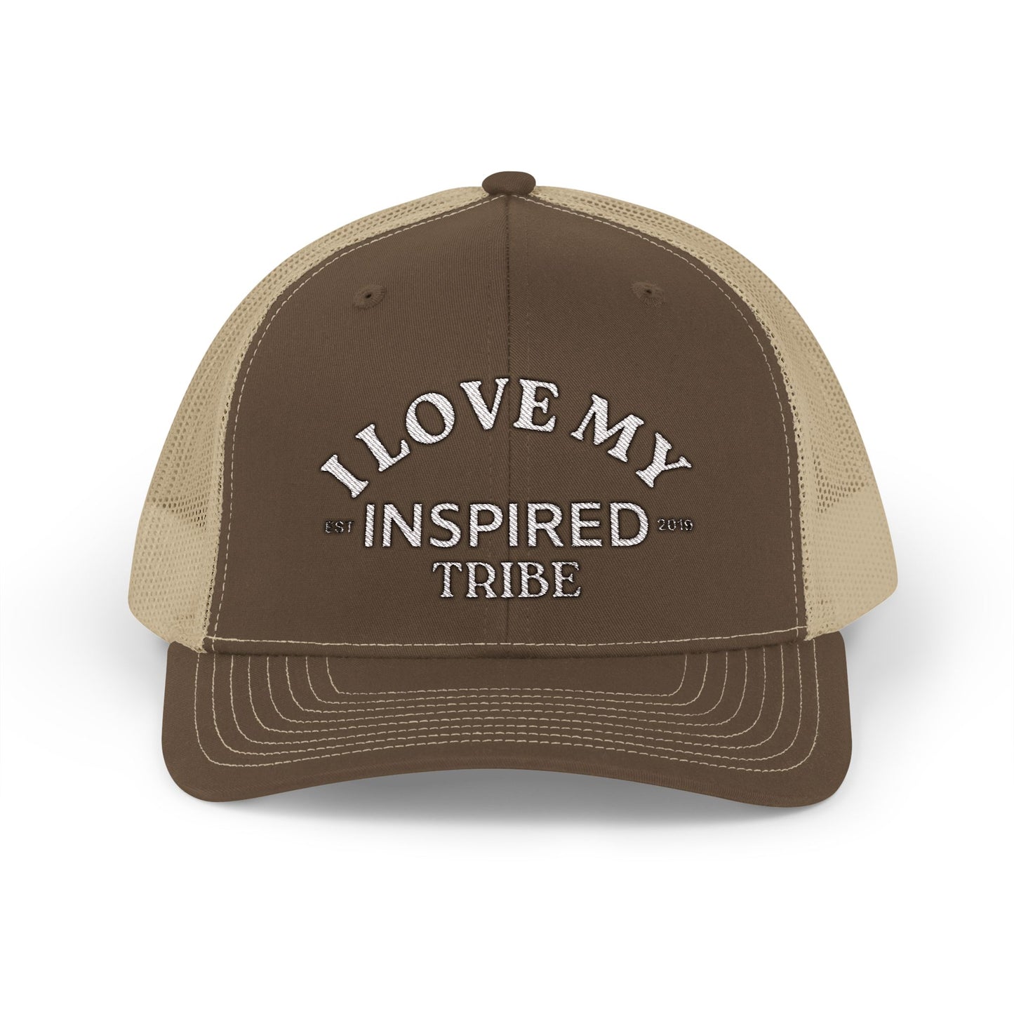 I LOVE MY INSPIRED TRIBE Embroidered Snapback Trucker Cap