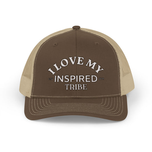 I LOVE MY INSPIRED TRIBE Embroidered Snapback Trucker Cap