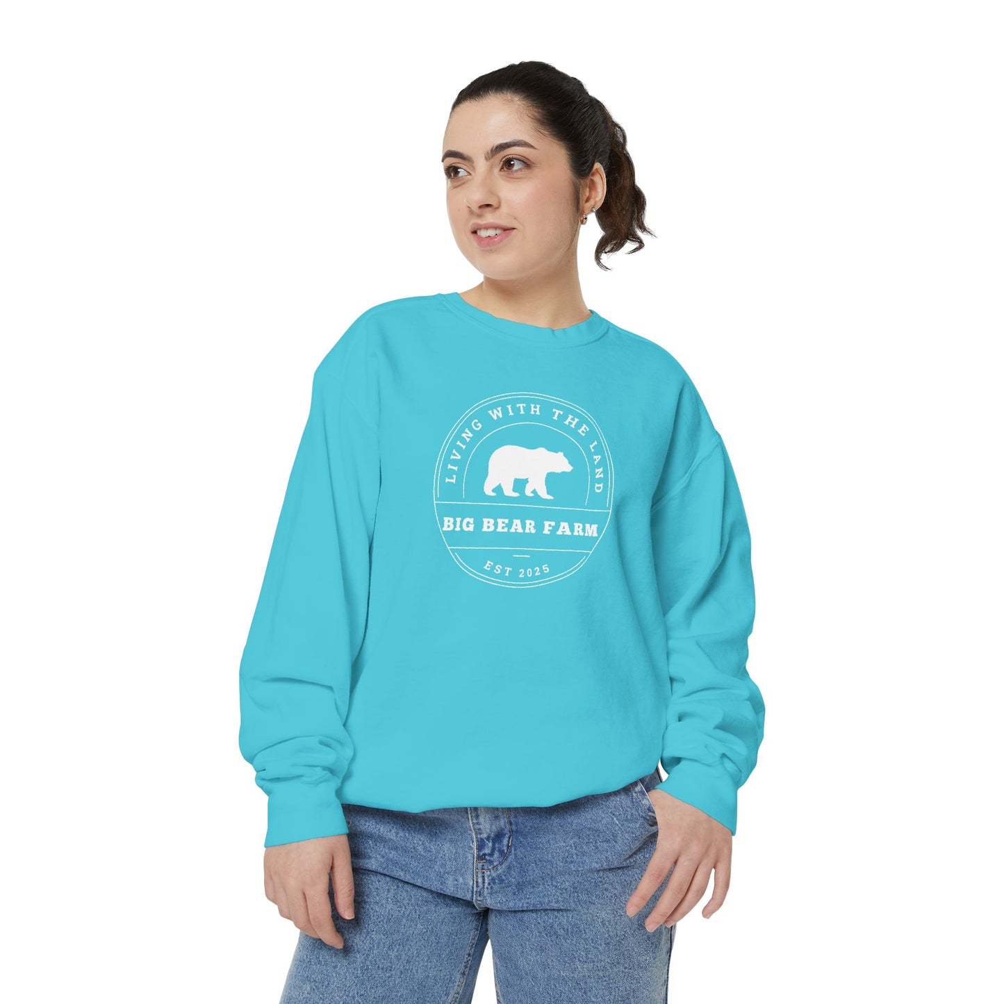 BIG BEAR FARM Garment-Dyed Sweatshirt