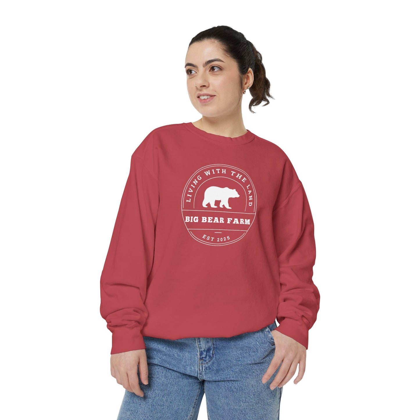 BIG BEAR FARM Garment-Dyed Sweatshirt