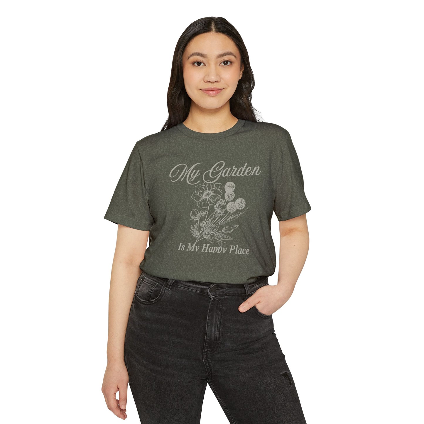 INSPIRED GARDEN M Unisex Recycled ORGANIC T-Shirt
