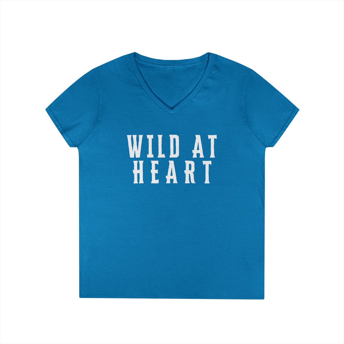 WILD AT HEART Ladies' V-Neck T-Shirt