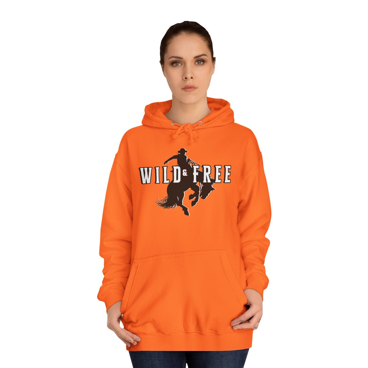 COWBOY WILD AND FREE B UNISEX College Hoodie