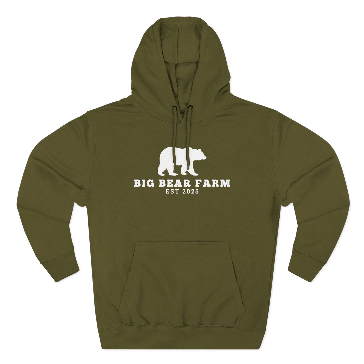Fleece Hoodie - Big Bear Farm Love Land Design