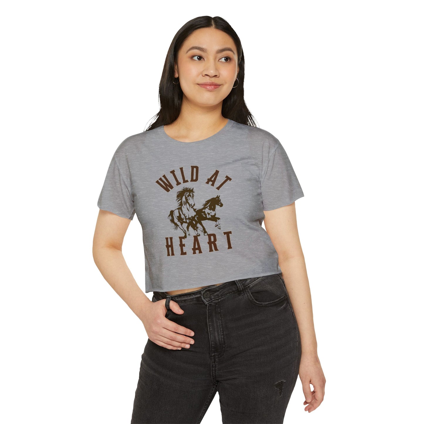 WILD AT HEART Women's Festival Crop Top