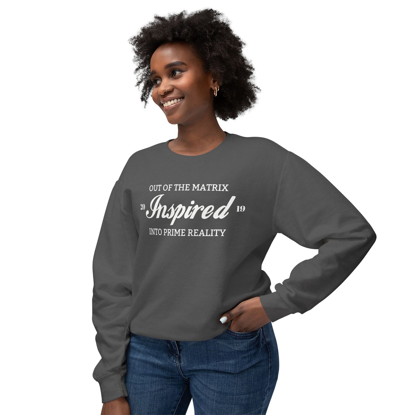 INSPIRED PRIME REALITY Unisex Lightweight Crewneck Sweatshirt W
