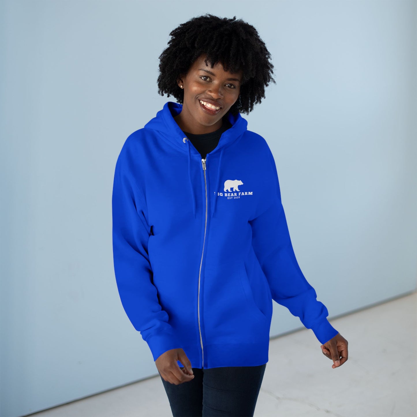 Big Bear Farm Cozy Unisex Zip Hoodie for Everyday Wear