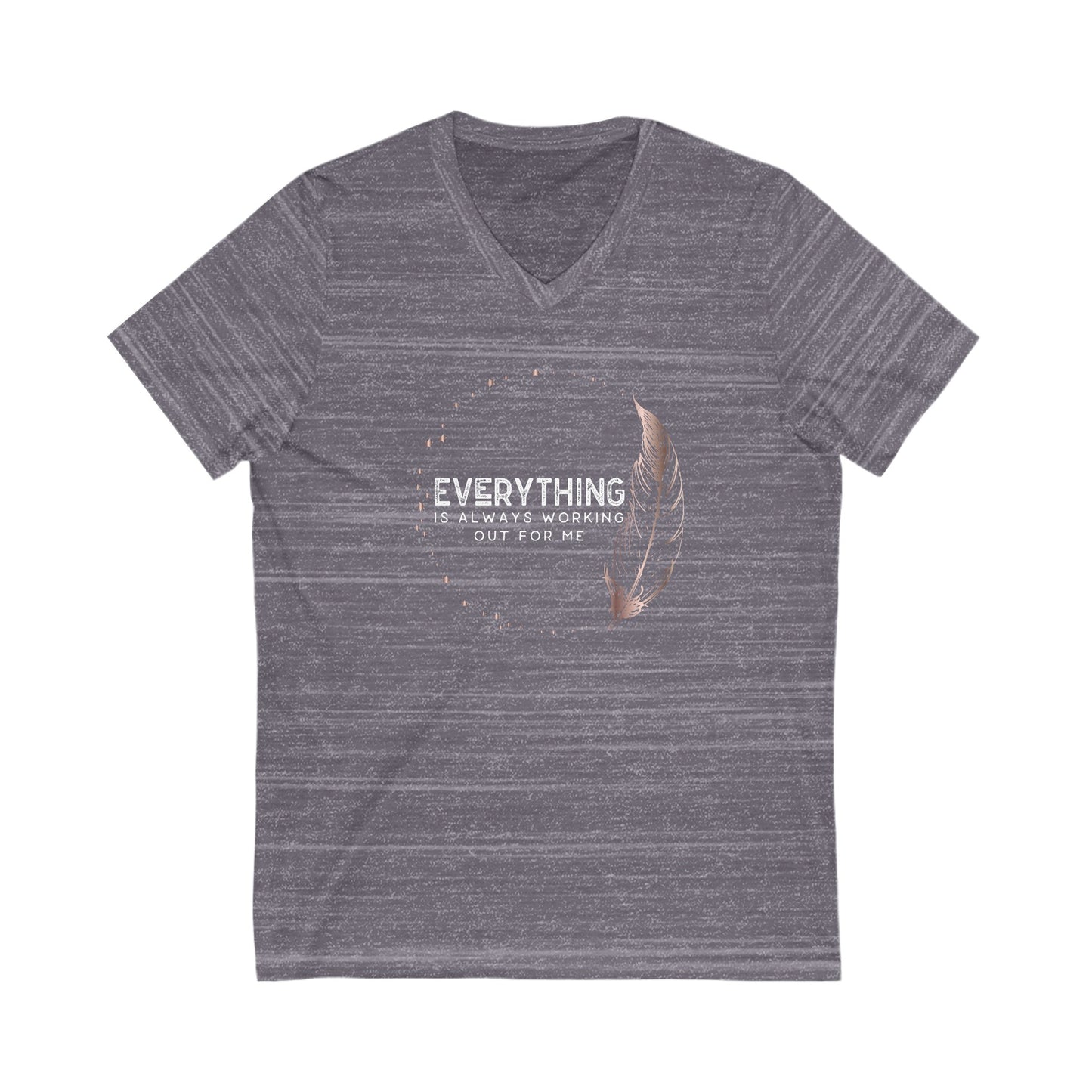 INSPIRED Everything Is Always...Unisex Jersey Short Sleeve V-Neck Tee