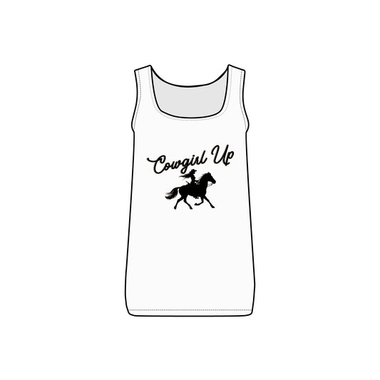 COWGIRL UP W WOMEN'S Micro Ribbed Tank