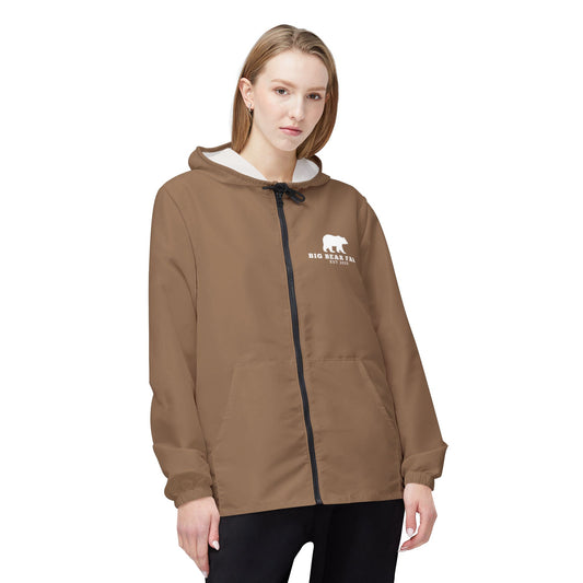 Big Bear Farm Windbreaker Jacket, B Outdoor Rain Jacket, Lightweight Travel Jacket, Nature Lover's Gift, Bear Design Windbreaker