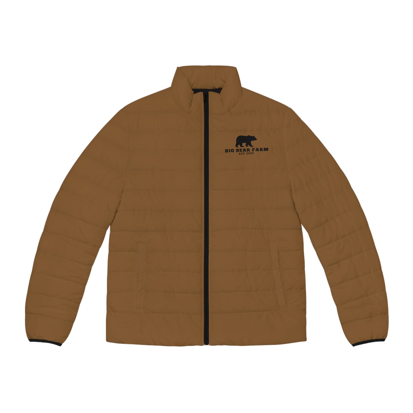 Men's Outdoor Puffer Jacket | Cozy & Stylish Winter Coat | Perfect for Adventure, Camping, Gifts, Big Bear Farm Design