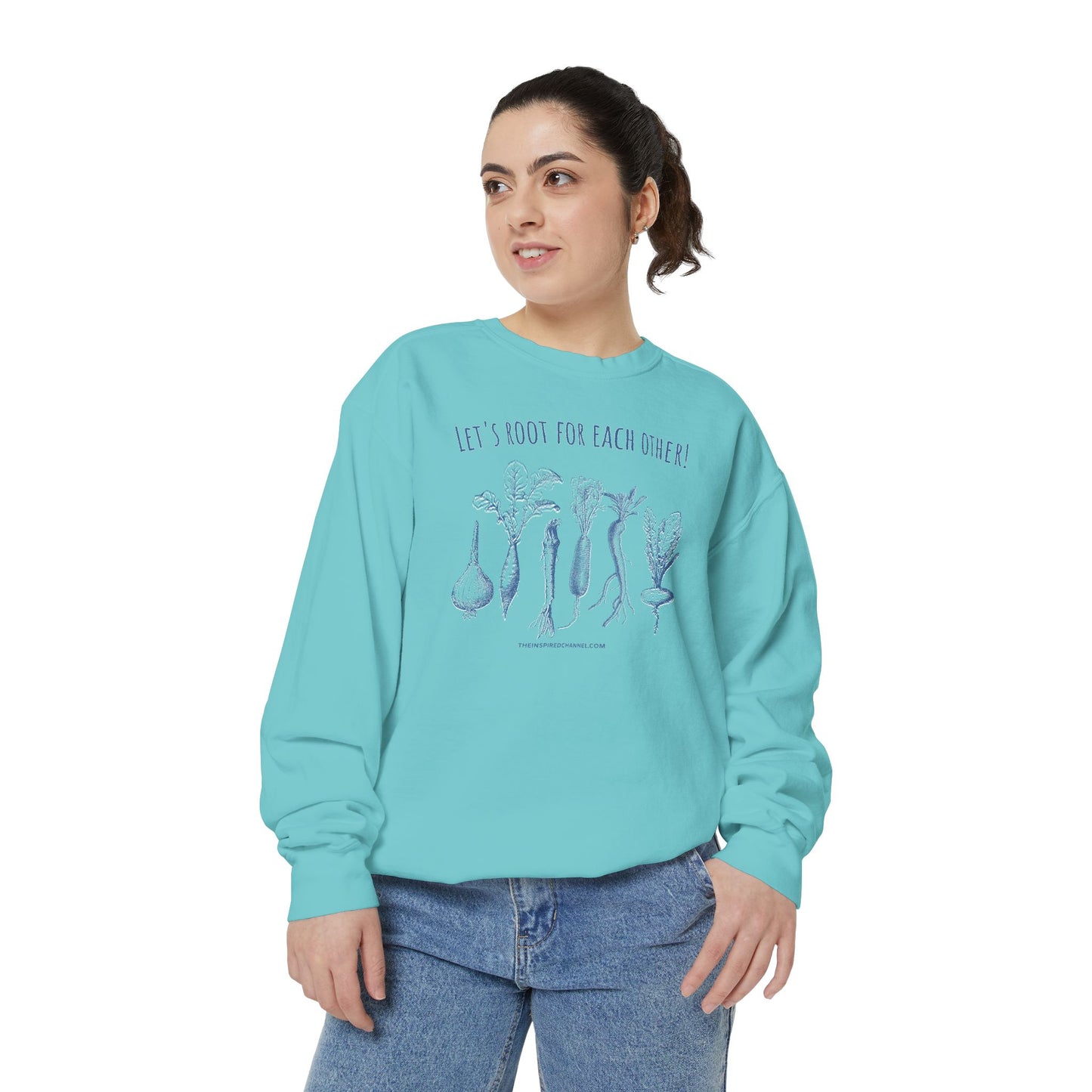 INSPIRED GARDEN L Unisex Dyed Sweatshirt