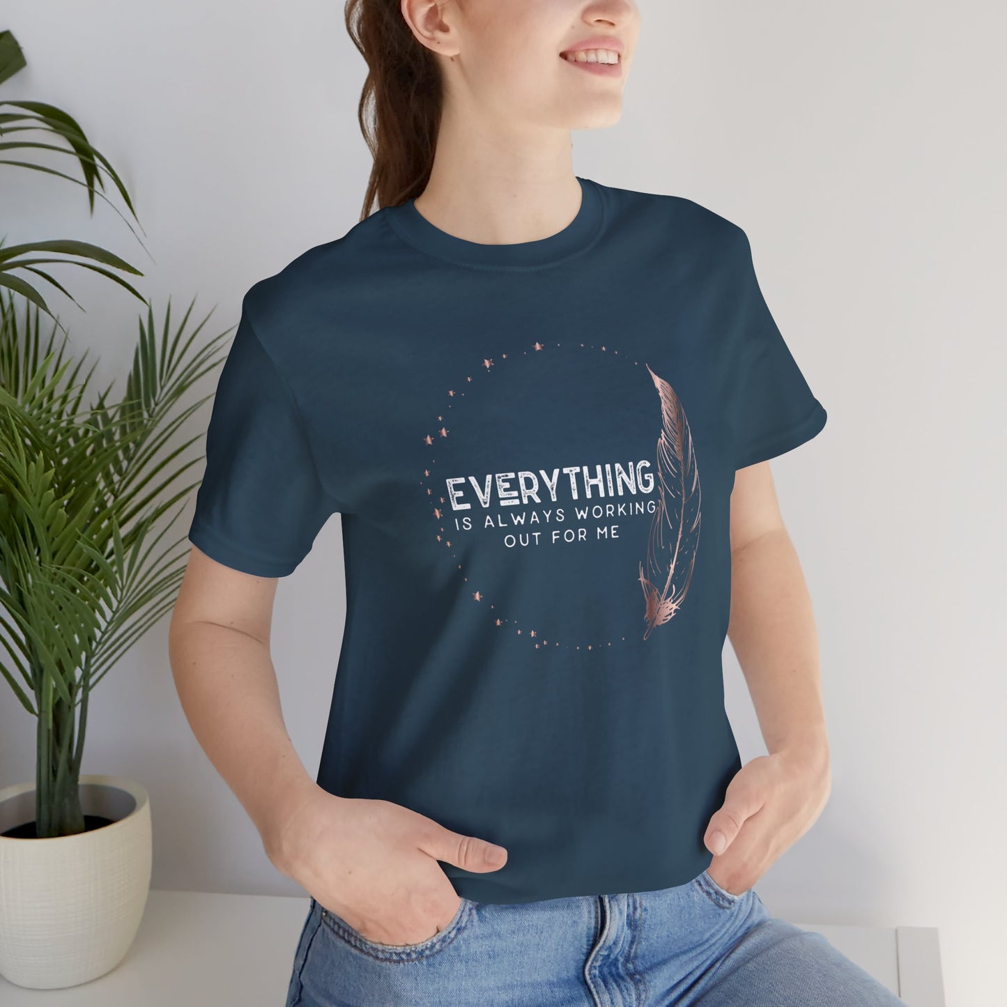 INSPIRED Everything is always ... Jersey Short Sleeve Tee