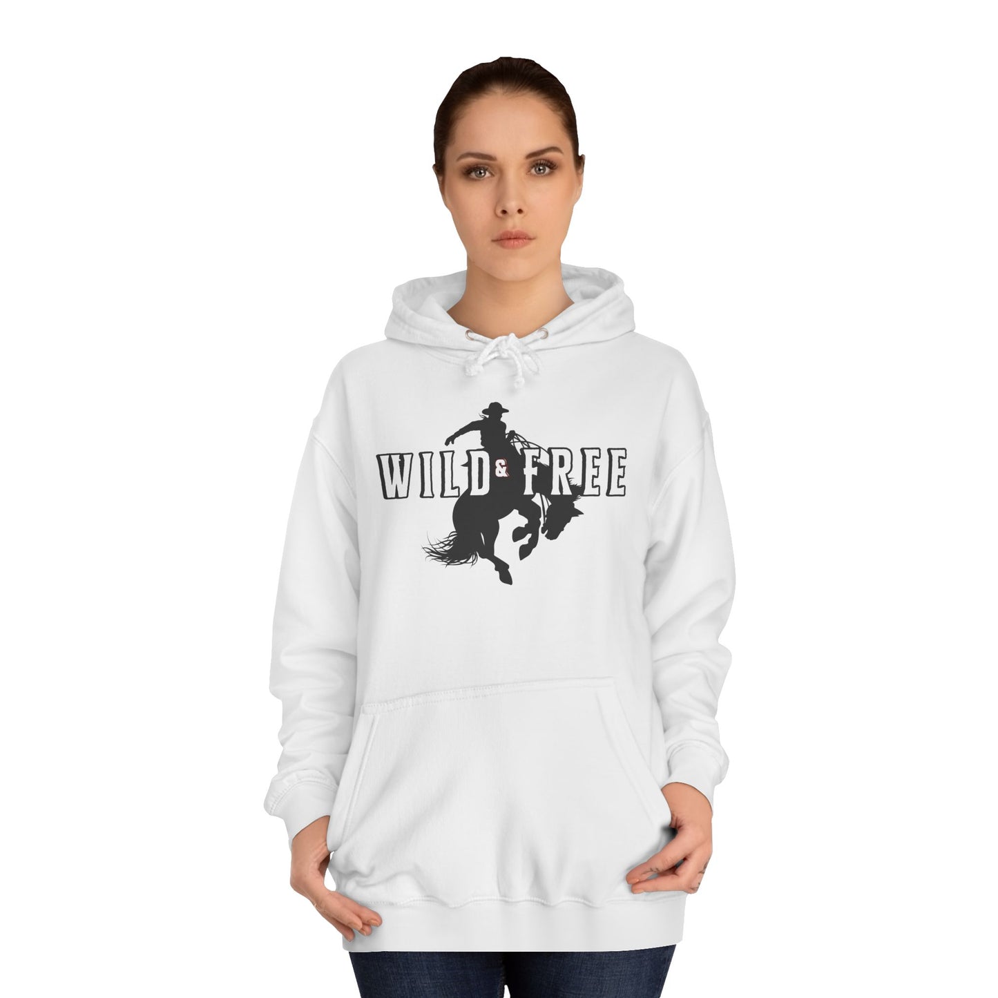 COWBOY WILD AND FREE B UNISEX College Hoodie