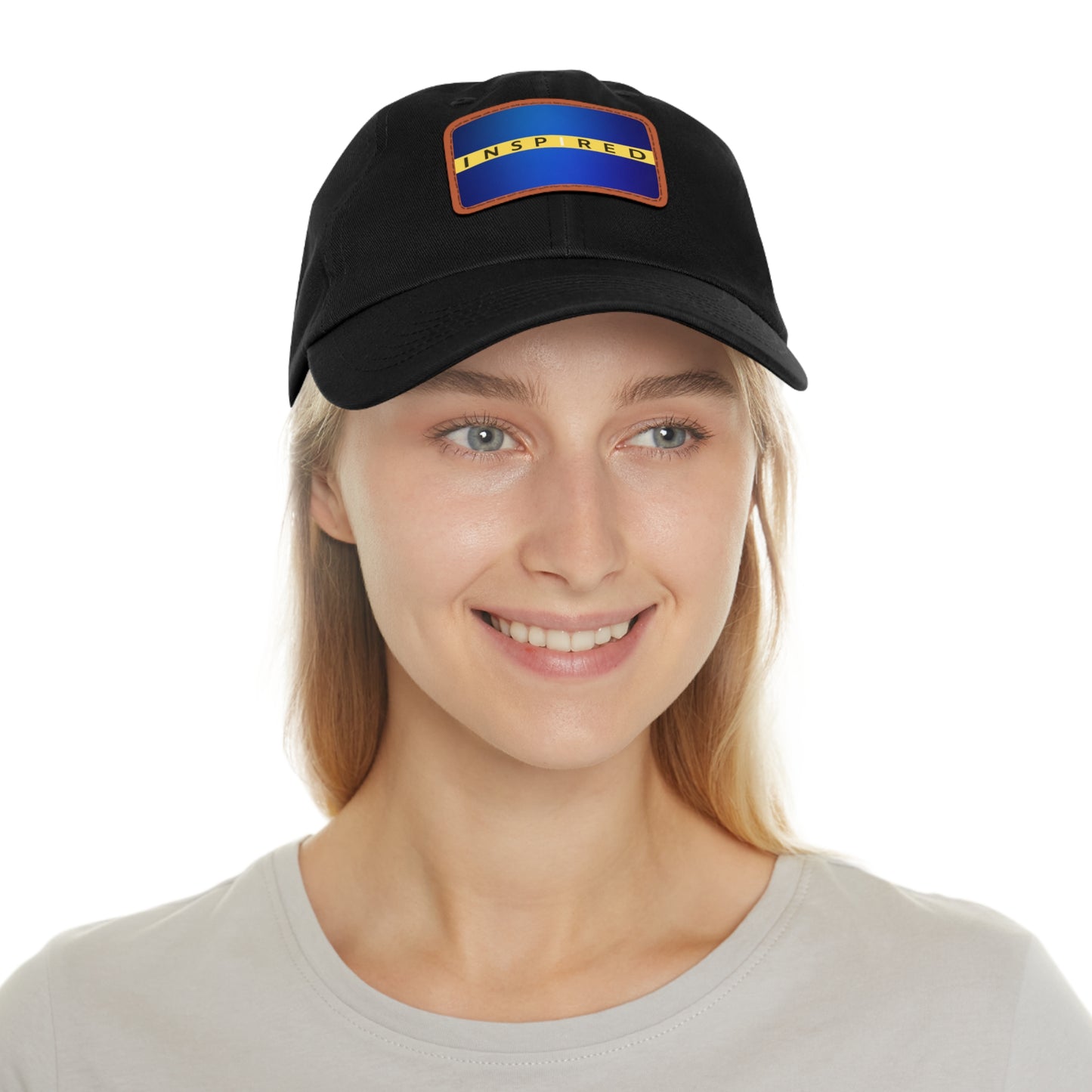 INSPIRED HWWF Dad Hat with Leather Patch