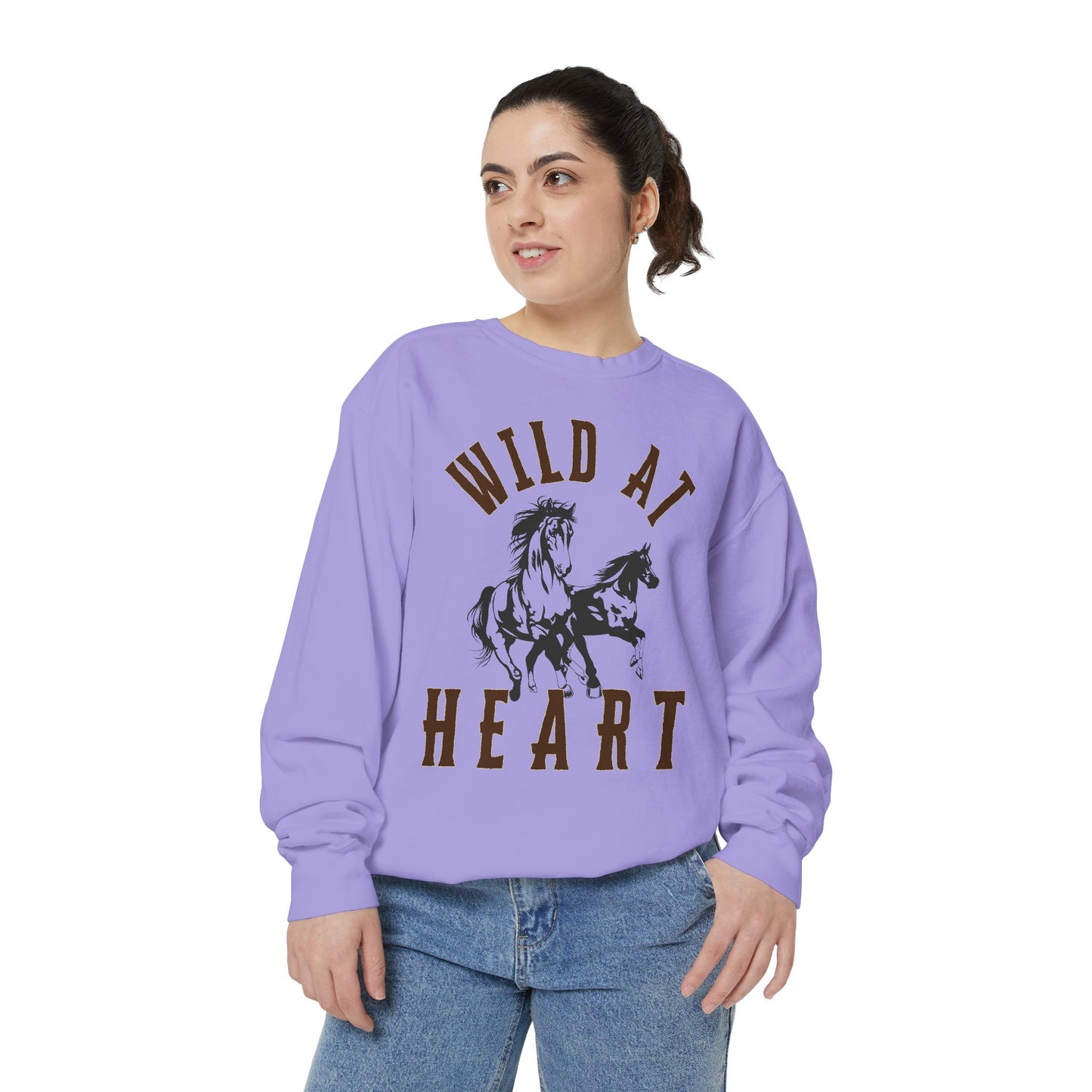 WILD AT HEART UNISEX Garment-Dyed Sweatshirt