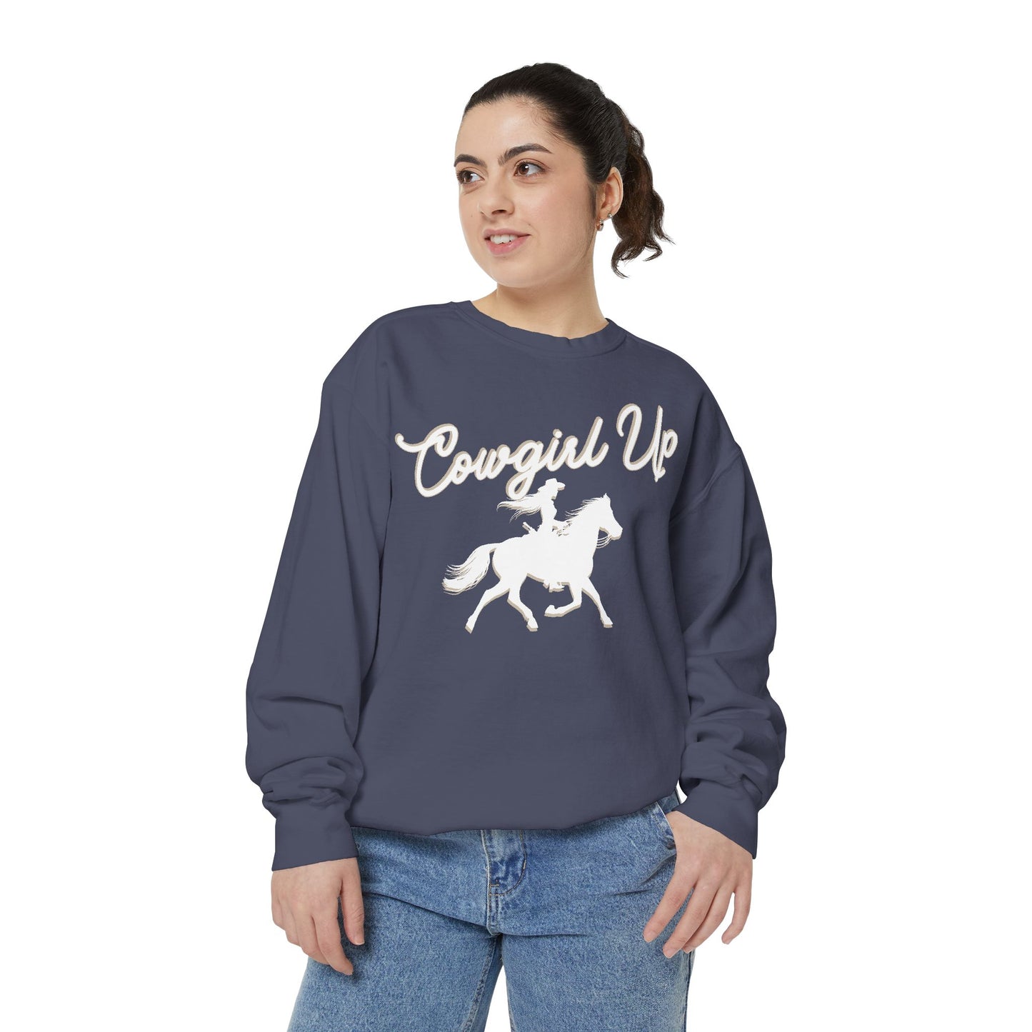 COWGIRL UP UNISEX Garment-Dyed Sweatshirt