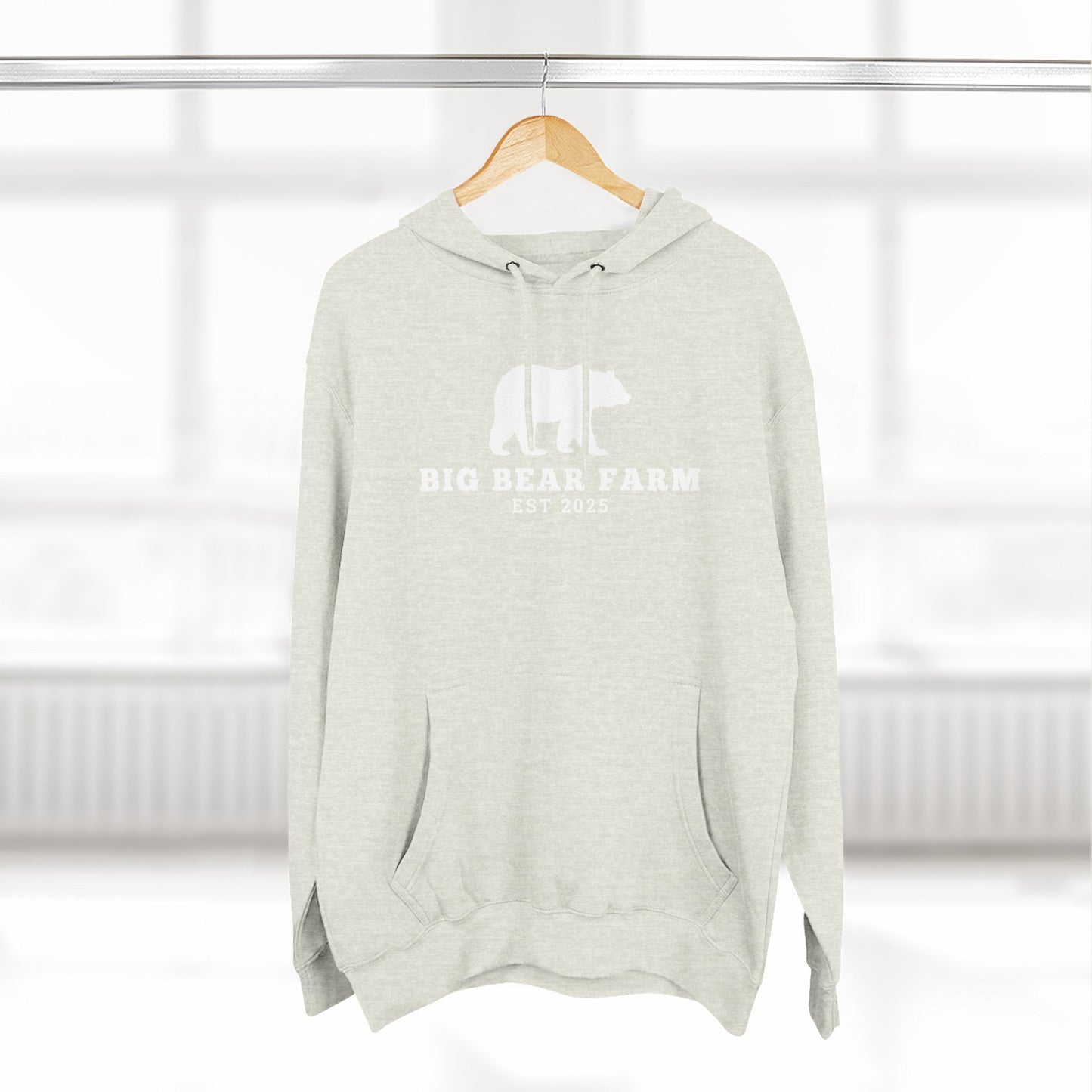 Fleece Hoodie - Big Bear Farm Love Land Design