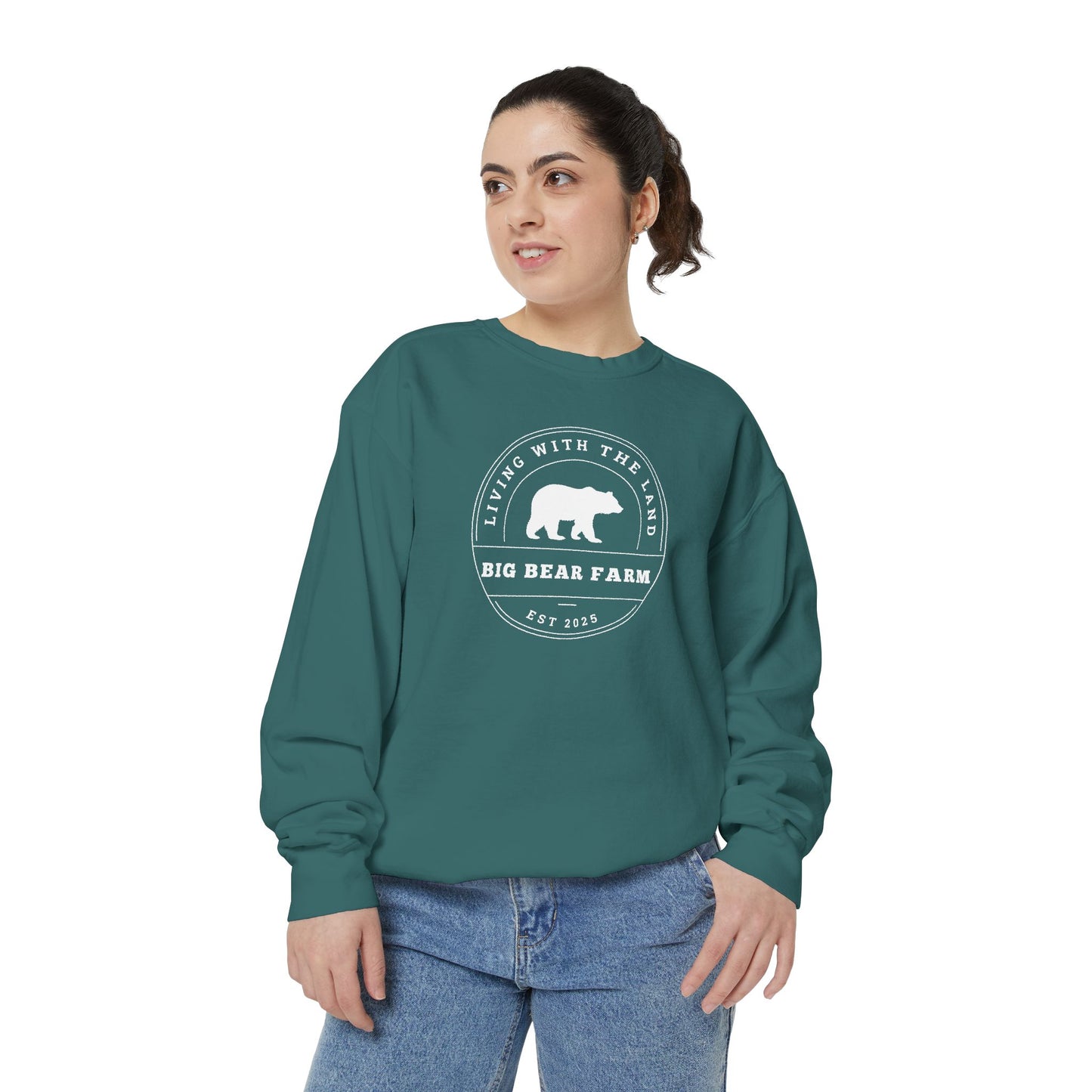 BIG BEAR FARM Garment-Dyed Sweatshirt
