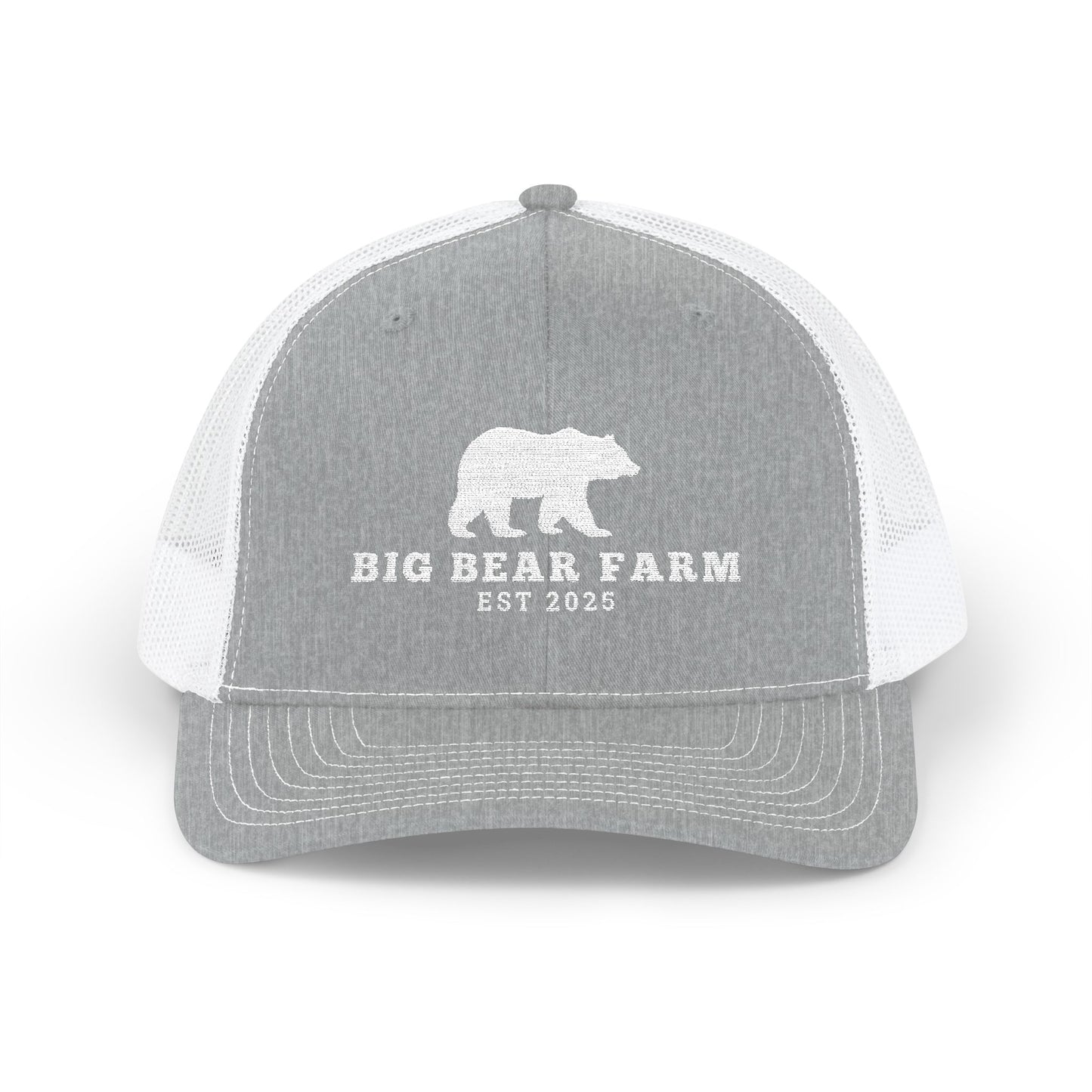 Big Bear Farm Trucker Cap - Embroidered Hat for Outdoor Lovers