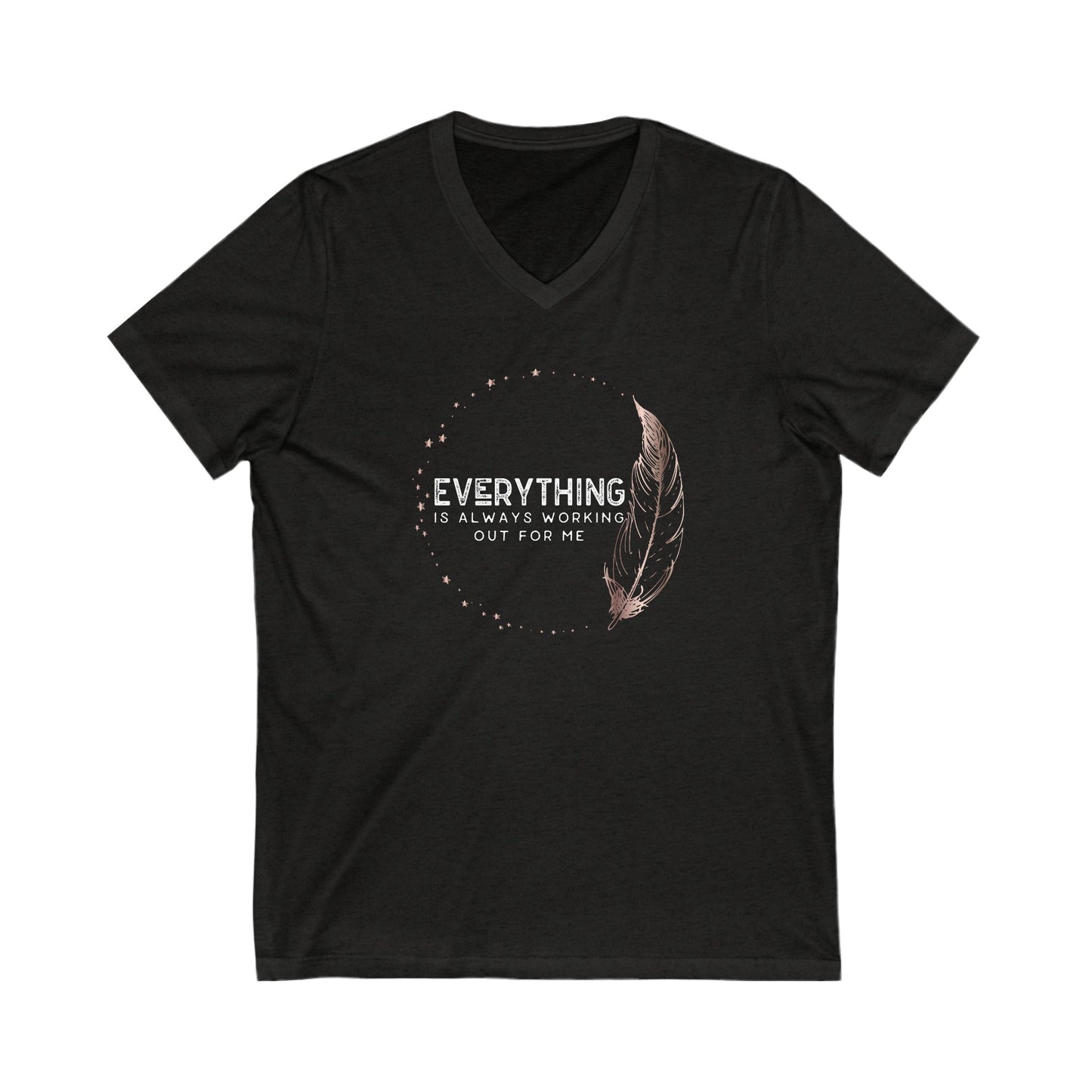 INSPIRED Everything Is Always...Unisex Jersey Short Sleeve V-Neck Tee