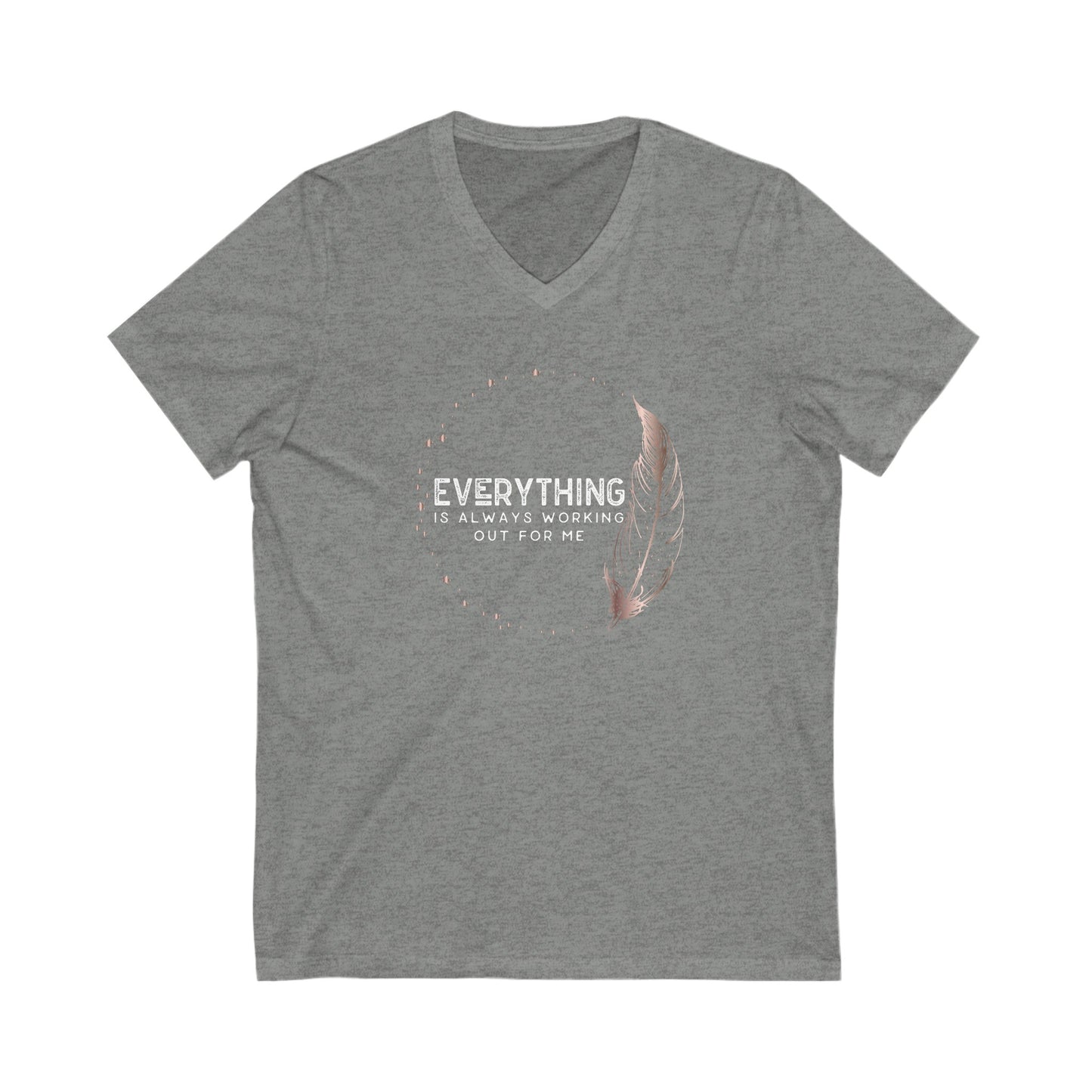 INSPIRED Everything Is Always...Unisex Jersey Short Sleeve V-Neck Tee