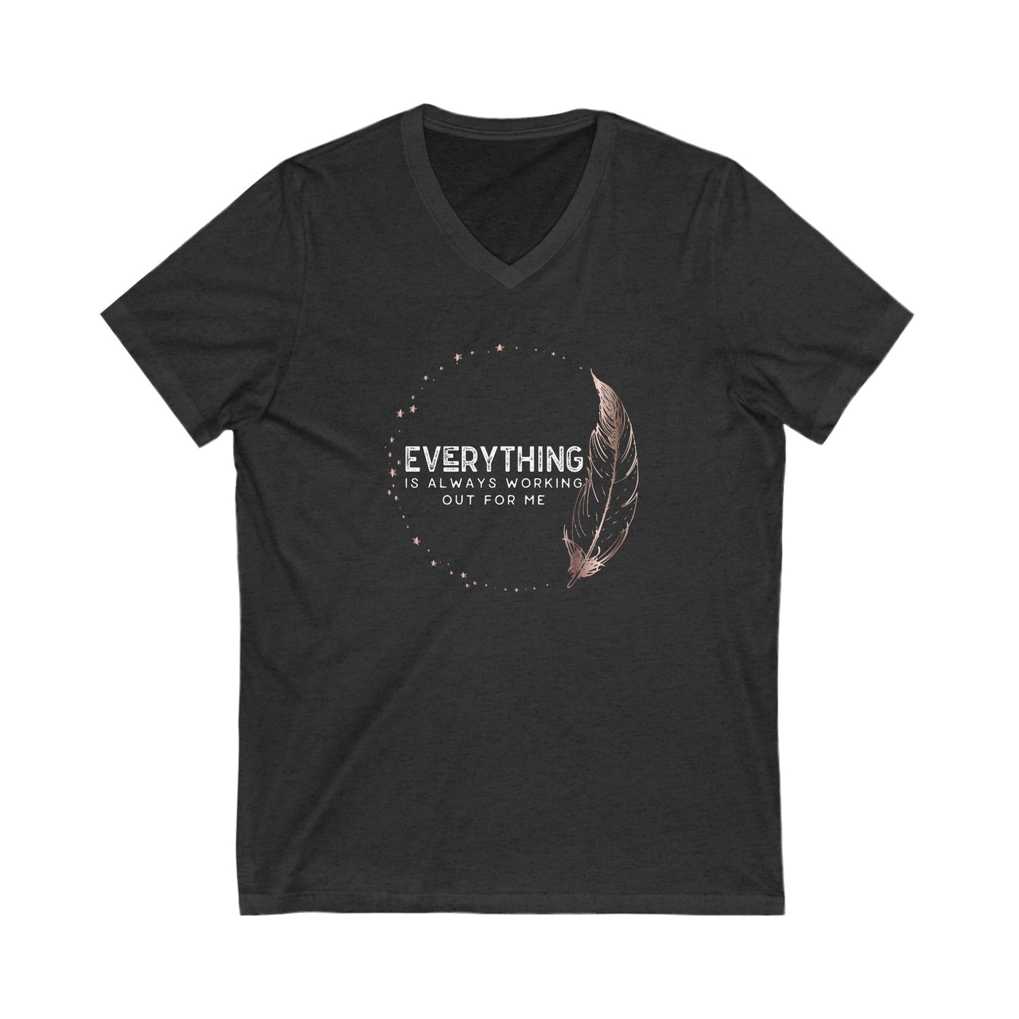 INSPIRED Everything Is Always...Unisex Jersey Short Sleeve V-Neck Tee